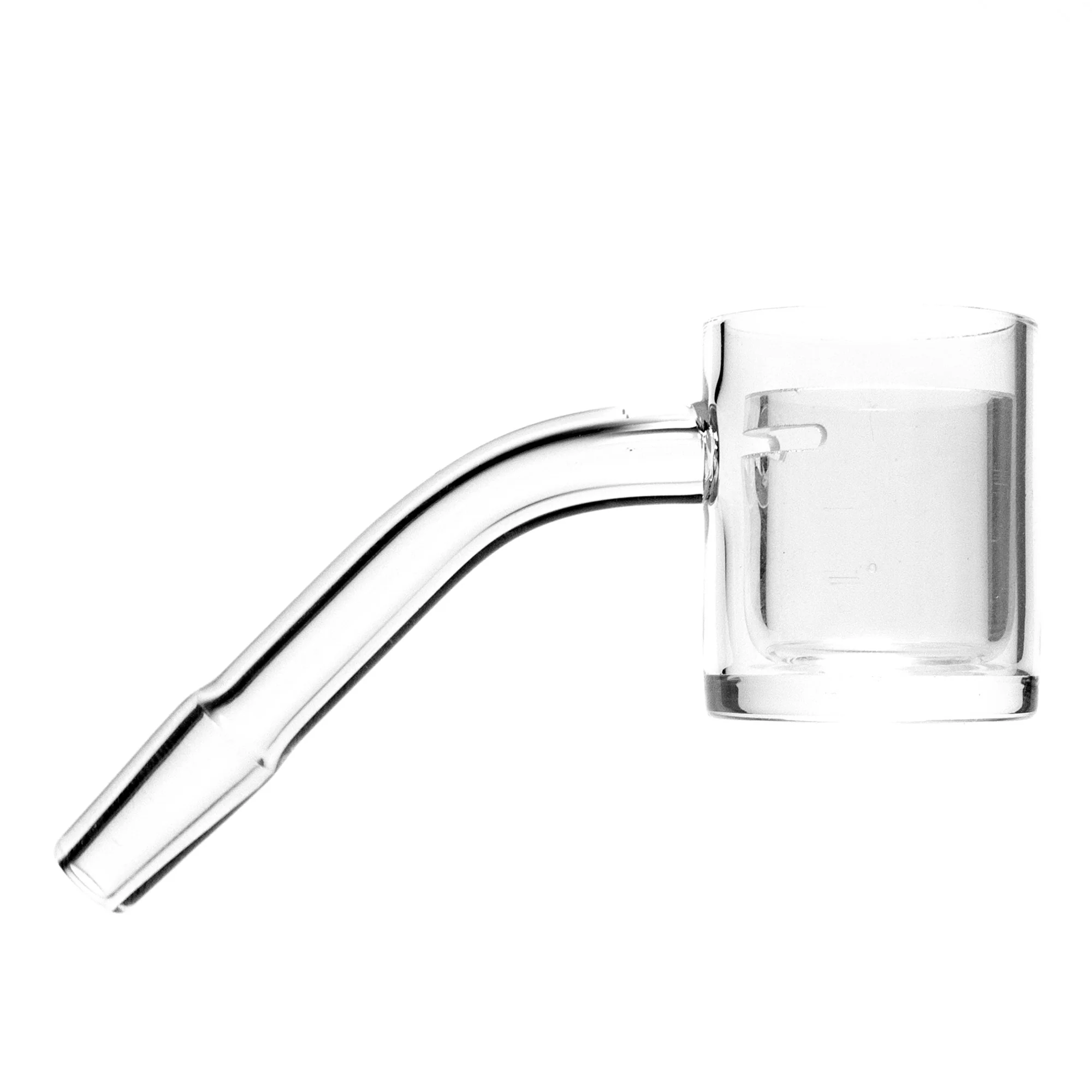 Shooters - 30mm Flat Top Quartz Banger & Slitted Insert - 10mm Male 45º