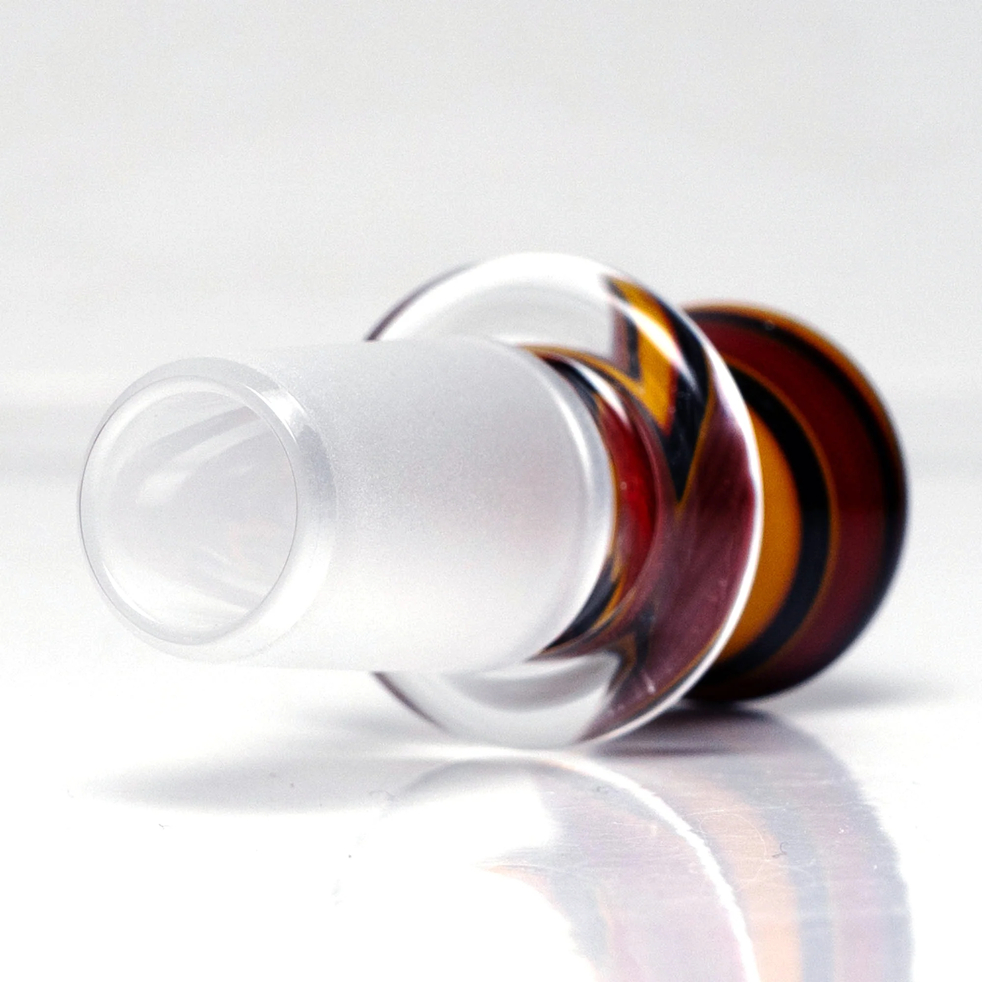 Aaron Vigil - Worked Martini Slide - 18mm - Burgundy & Yellow #2 - Image 3