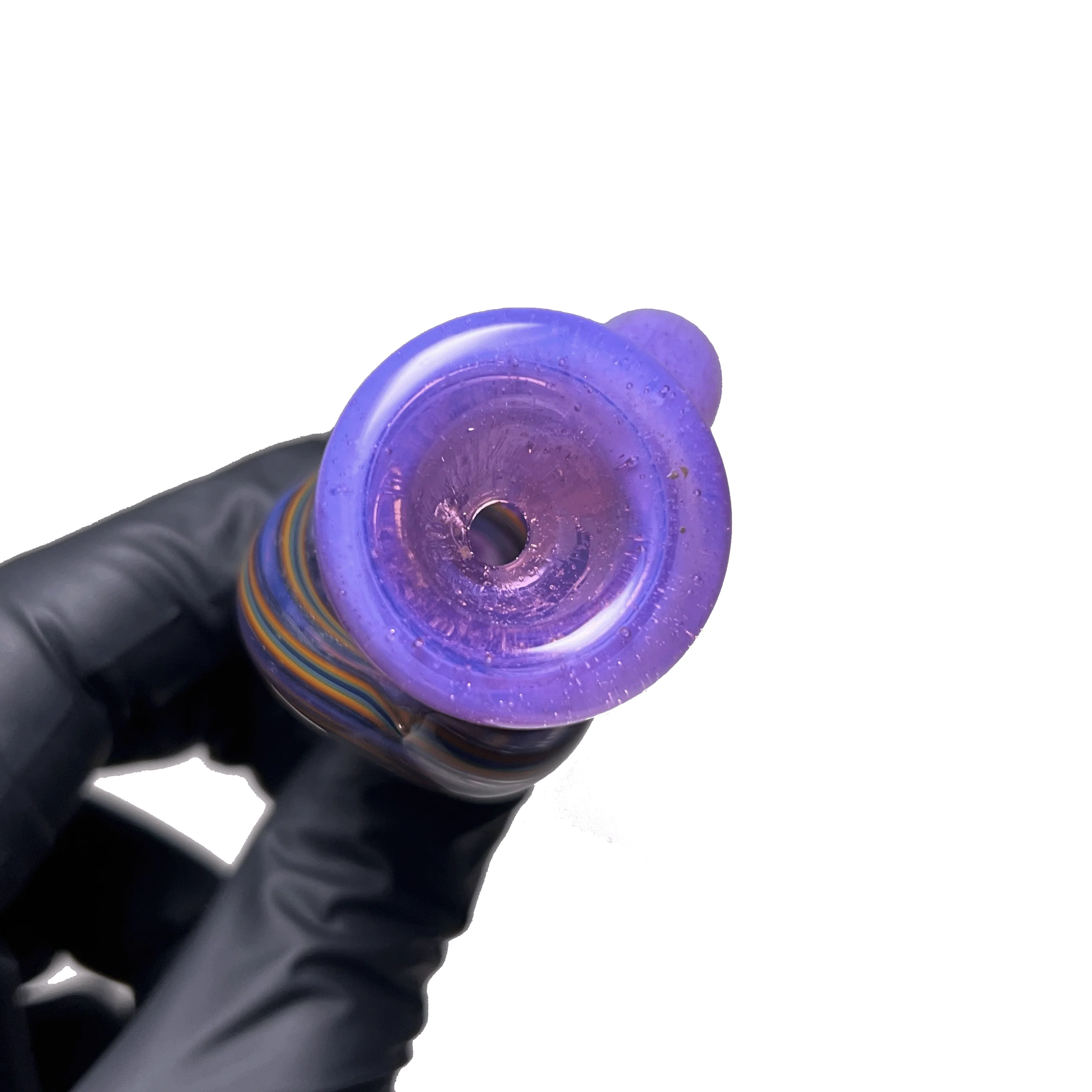 Aaron Vigil - Teardrop Chillum - Pink Slyme w/ Rainbow Linework - Image 4