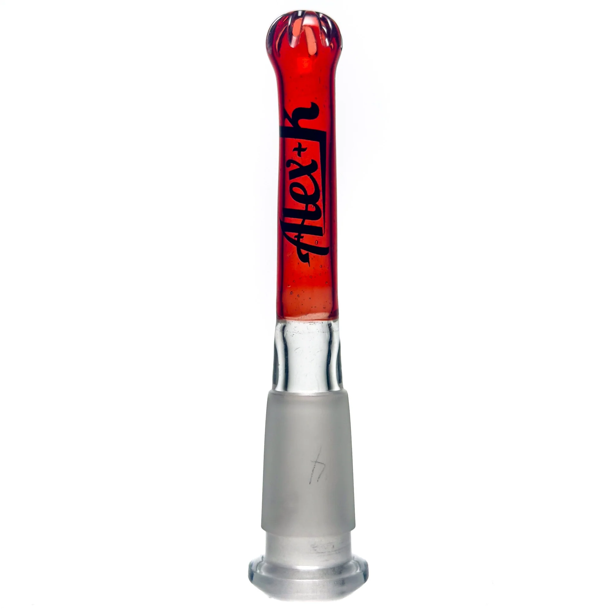Alex K - Downstem - Classic 7 Slit - 18/14mm - Red Elvis 4"