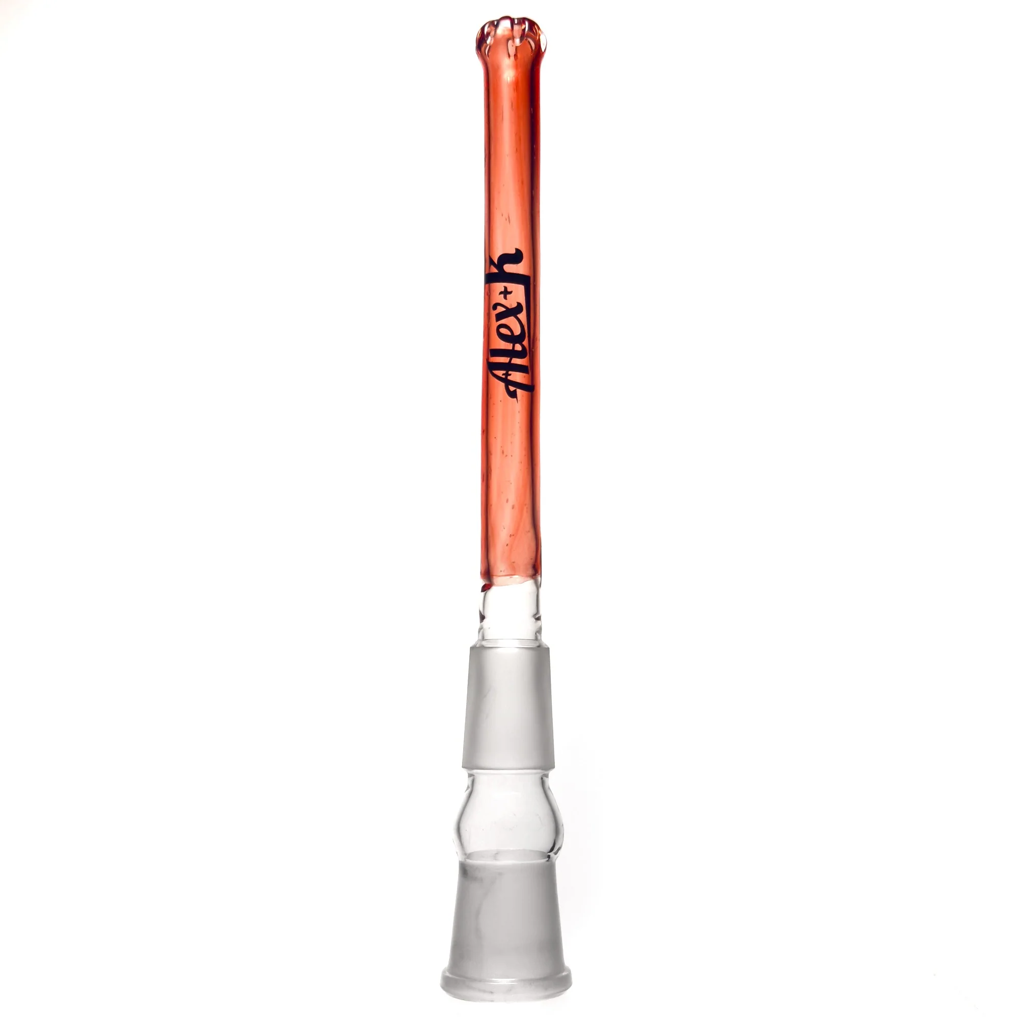 Alex K - Downstem - Classic 7 Slit - 18/18mm - Orange Elvis 6.0"