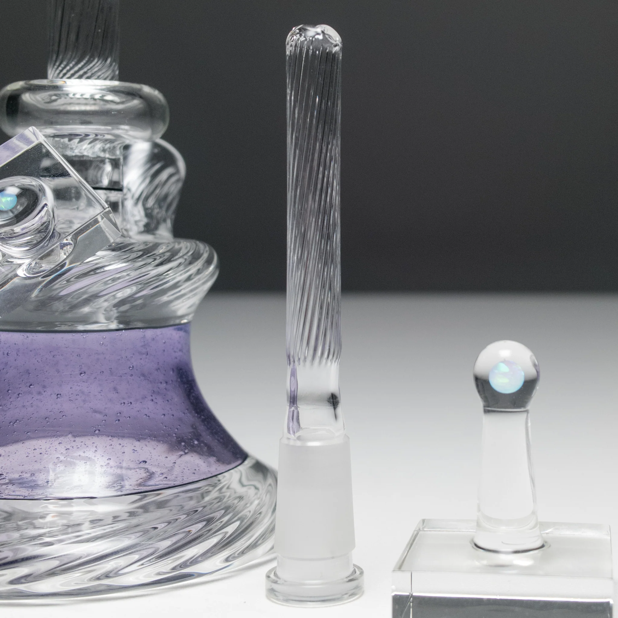 Andy Roth - Vintage Executive Tube - Purple Lollipop & Clear - Image 10