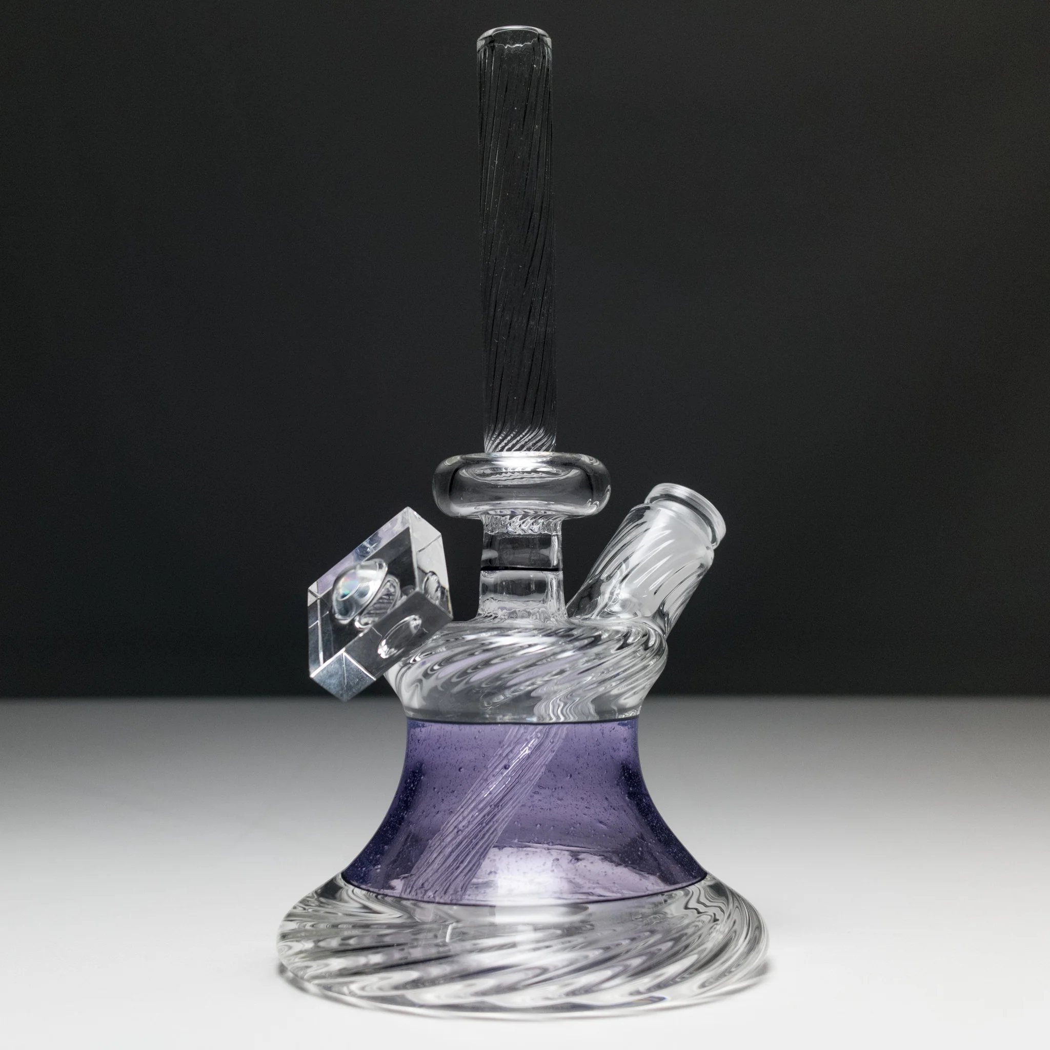 Andy Roth - Vintage Executive Tube - Purple Lollipop & Clear - Image 2