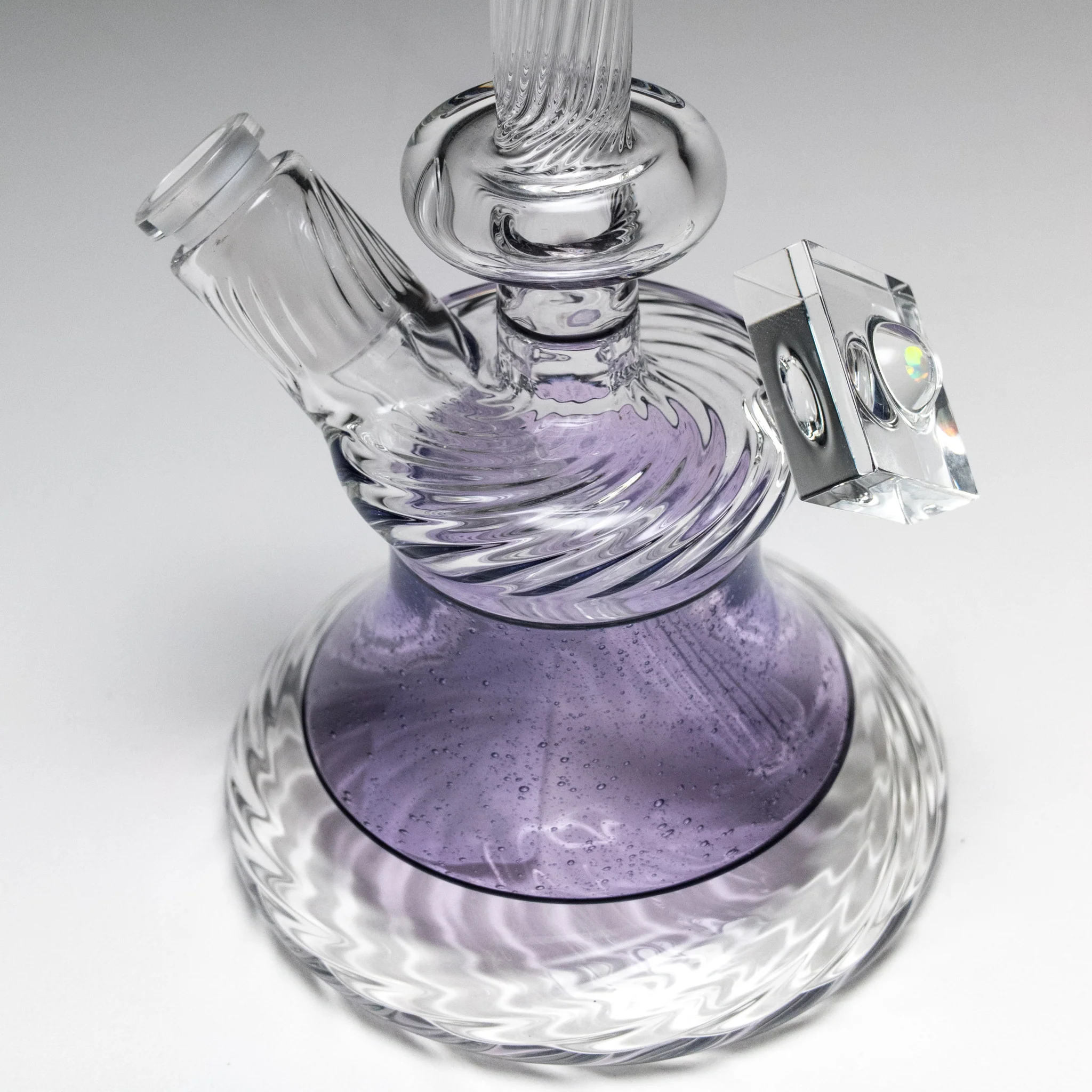 Andy Roth - Vintage Executive Tube - Purple Lollipop & Clear - Image 6