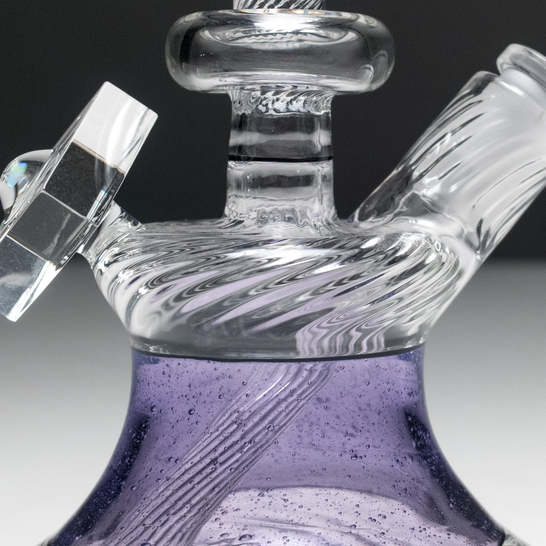 Andy Roth - Vintage Executive Tube - Purple Lollipop & Clear - Image 8