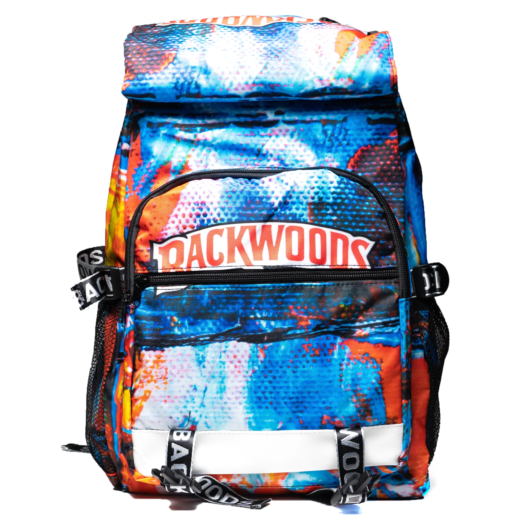 Backwoods Artist Back Pack - Blue & Orange Digital - Image 3