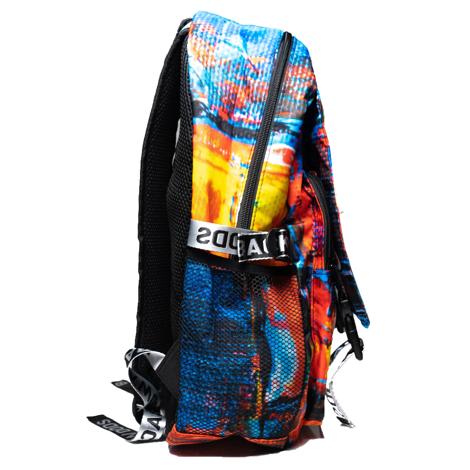 Backwoods Artist Back Pack - Blue & Orange Digital - Image 4
