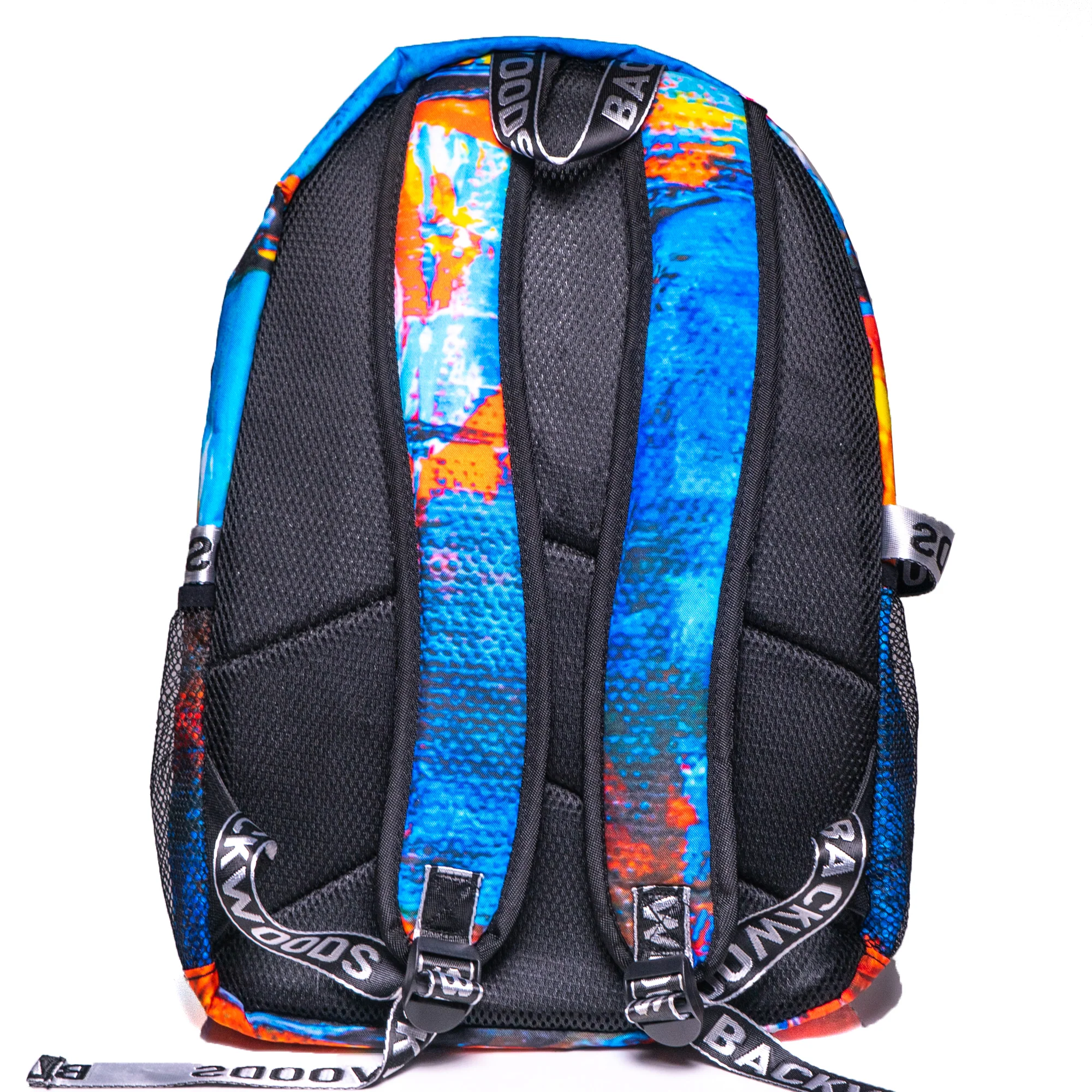 Backwoods Artist Back Pack - Blue & Orange Digital - Image 5