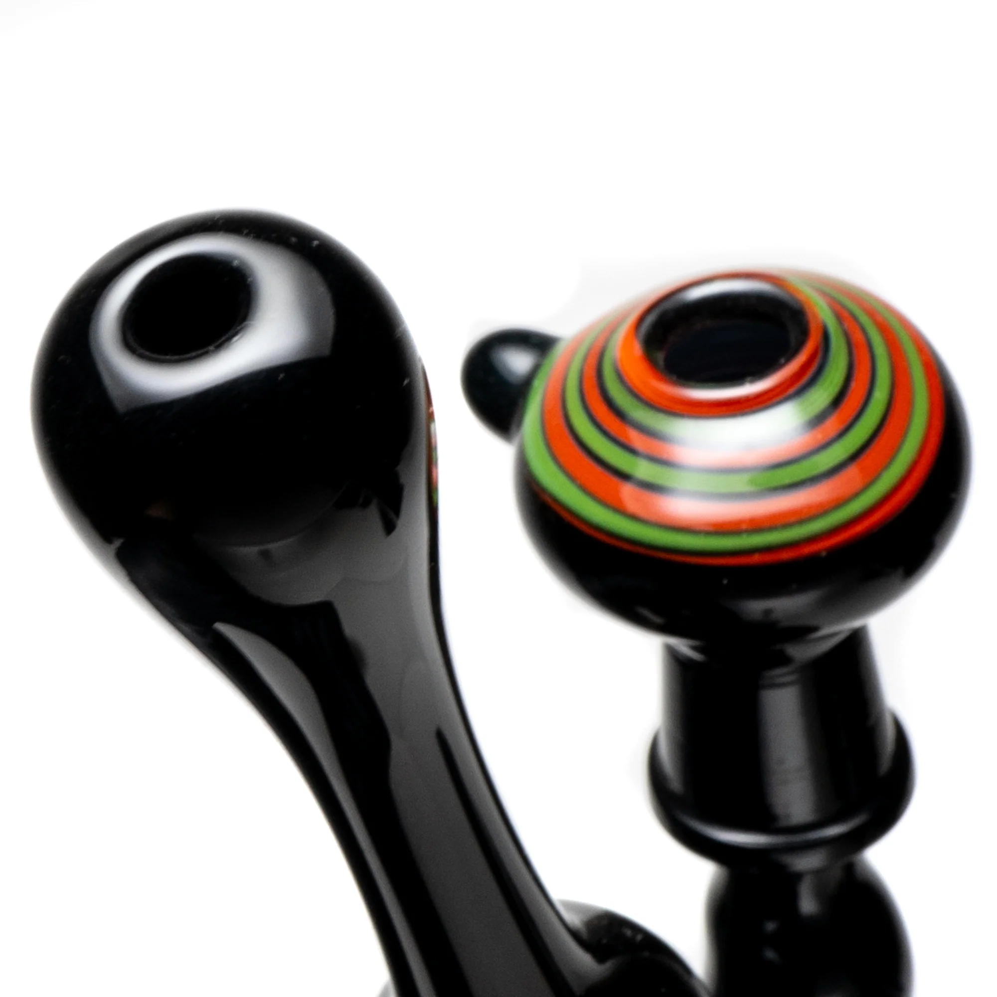 Barto - Fixed Mini Rig - Black w/ Green & Orange Swirl #2 - Image 3