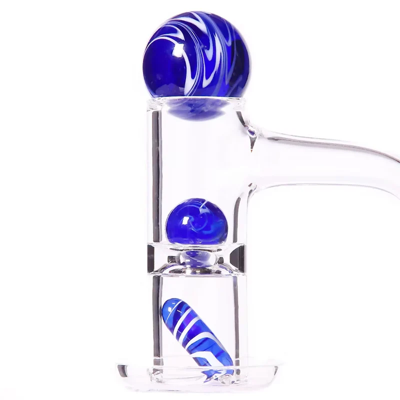 Bear Quartz - Pillar Set - Blue & White