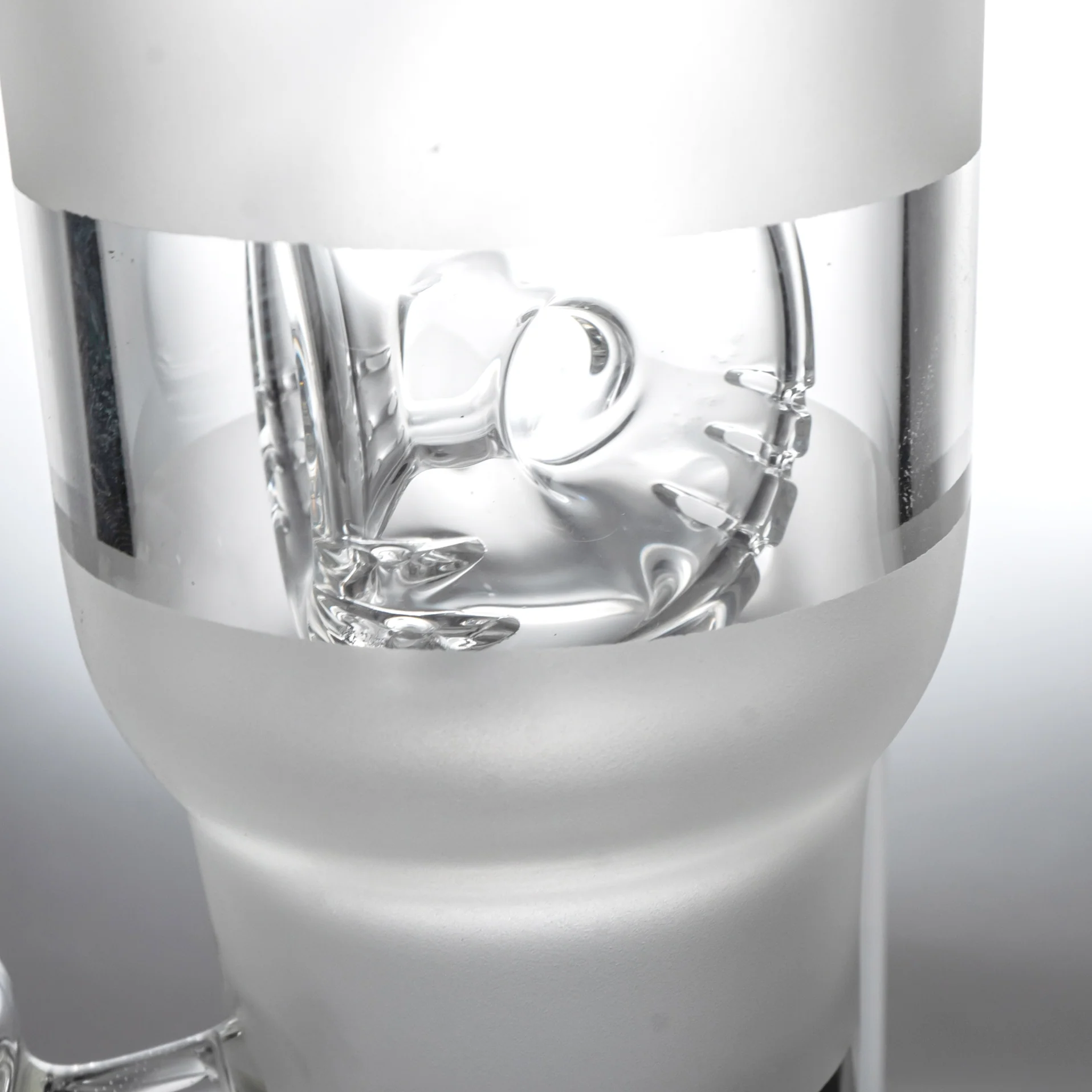 Ben Wilson - Hollow Foot Inline Recycler Tube w/ Triple Donut Perc - Sandblasted - Image 8