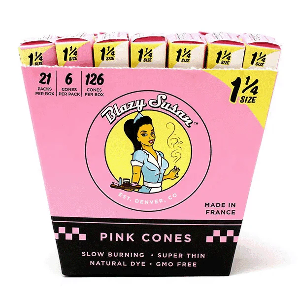 Blazy Susan - 1.25 Pre Rolled Pink Cones - 21 Pack Box