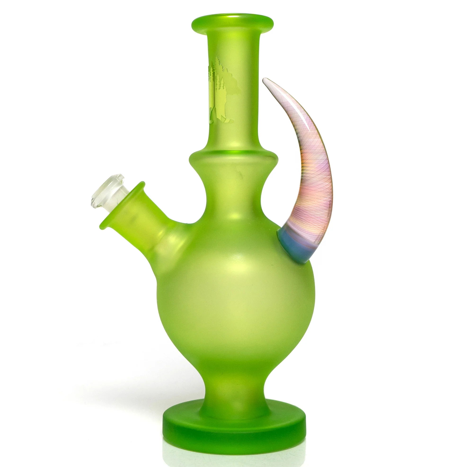 Brando - 10mm Full Blasted Ball Rig - Lime Juice w/ Milky Blue - Cane Cluster Millie - Image 2