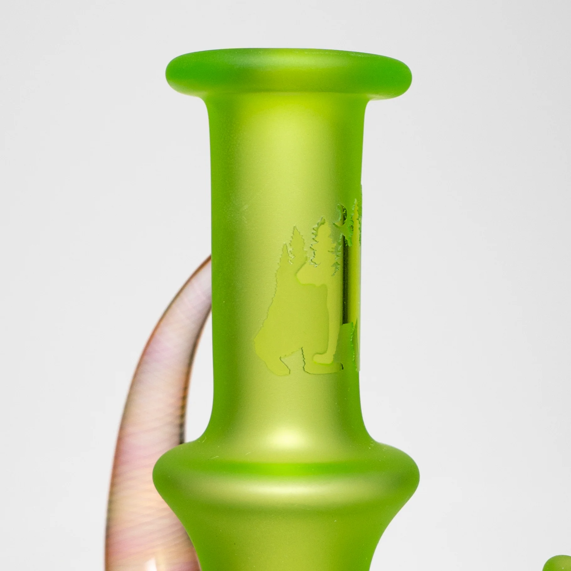 Brando - 10mm Full Blasted Ball Rig - Lime Juice w/ Milky Blue - Cane Cluster Millie - Image 3