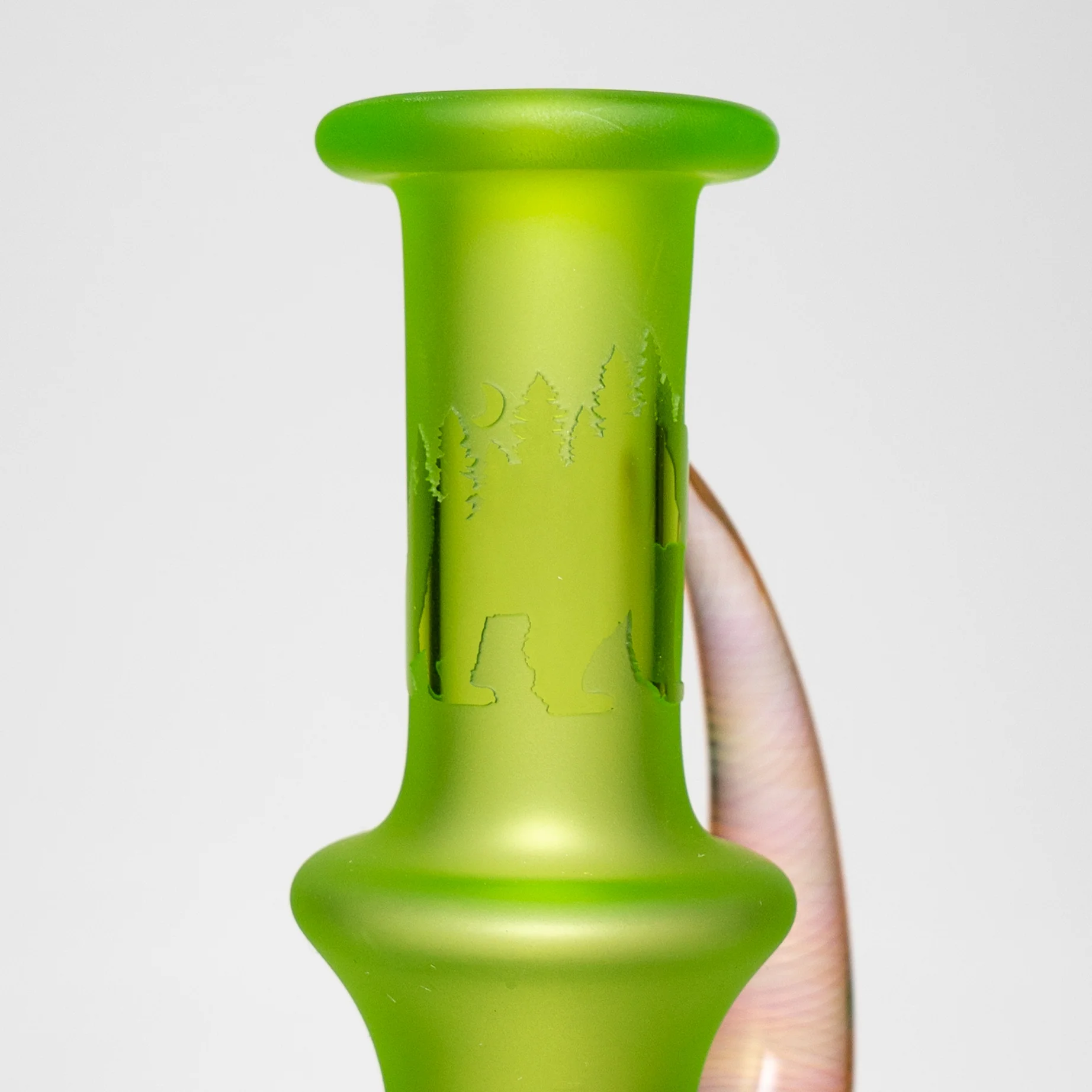 Brando - 10mm Full Blasted Ball Rig - Lime Juice w/ Milky Blue - Cane Cluster Millie - Image 4