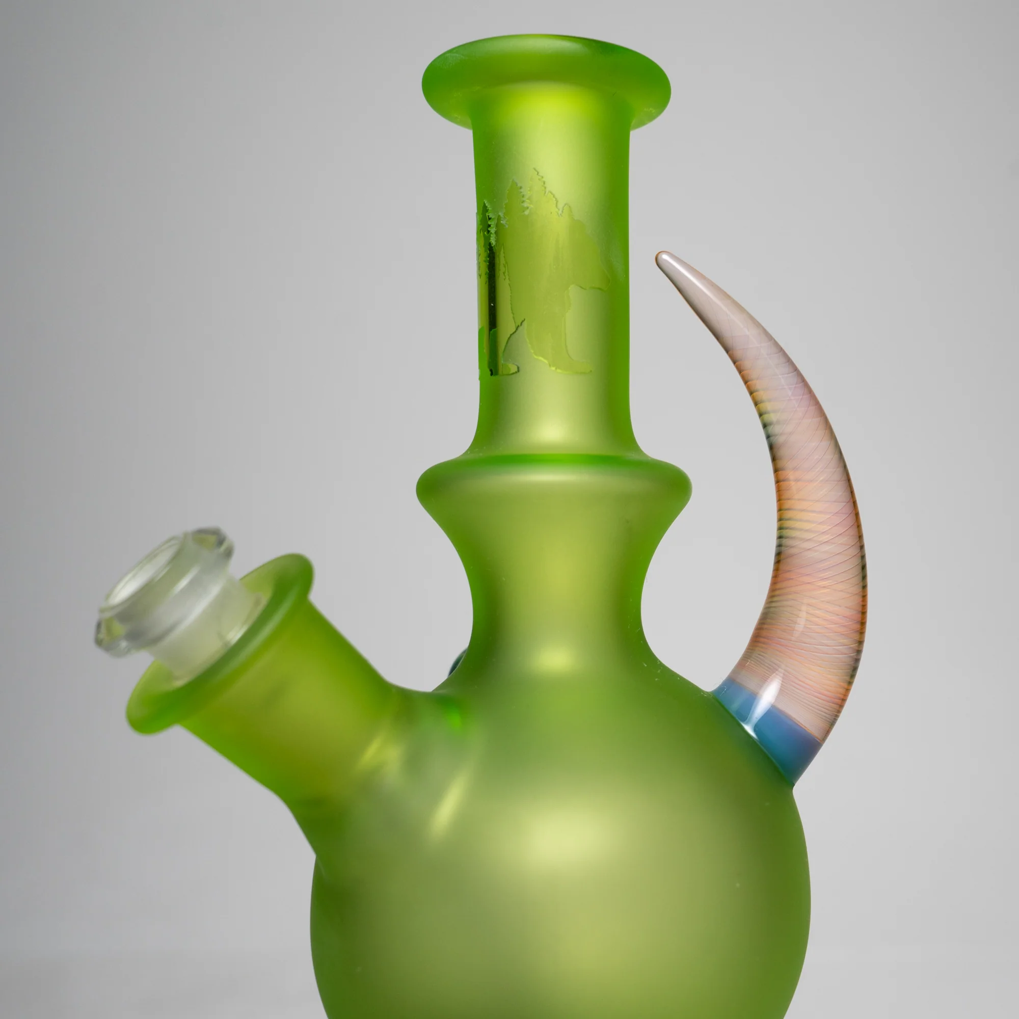 Brando - 10mm Full Blasted Ball Rig - Lime Juice w/ Milky Blue - Cane Cluster Millie - Image 9