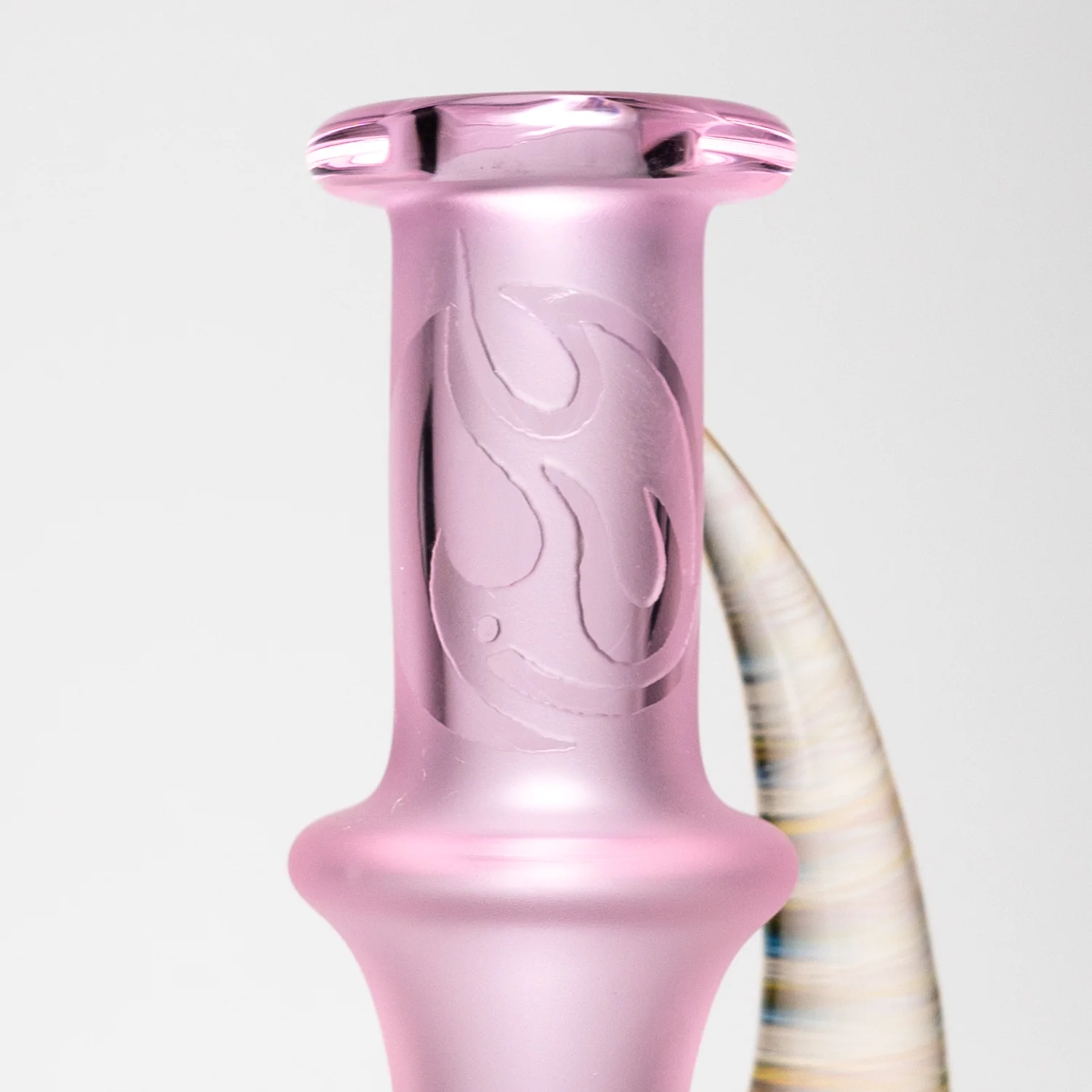 Brando - 10mm Full Blasted Ball Rig - Pink w/ Lime Juice - Fume Cluster Millie - Image 3
