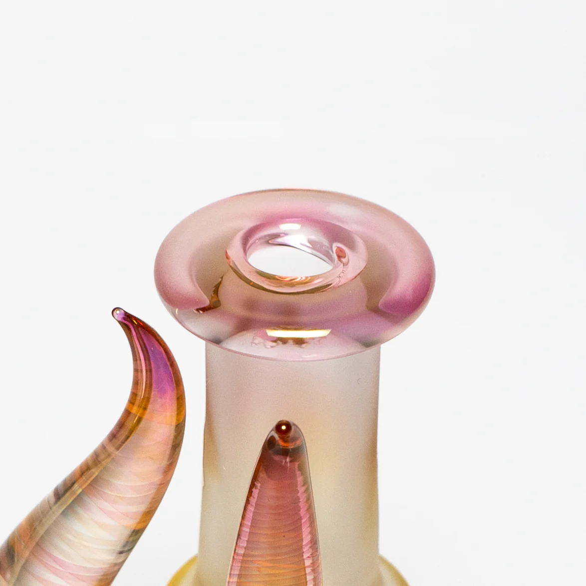 Brando - 10mm Fumed & Half Blasted Ball Rig - Cobalt - Honeycomb Millie #1 - Image 7