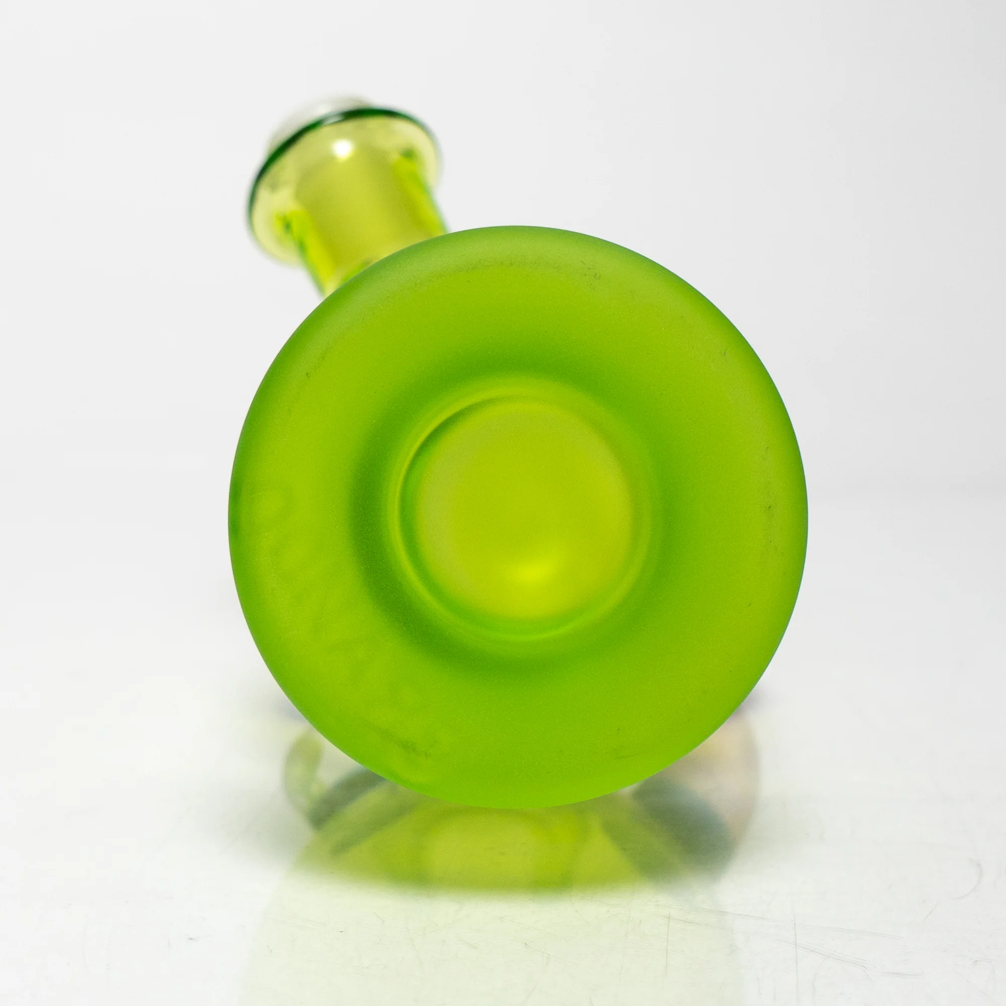Brando - 10mm Half Blasted Ball Rig - Lime Juice w/ Cobalt - Thumby Millie - Image 10
