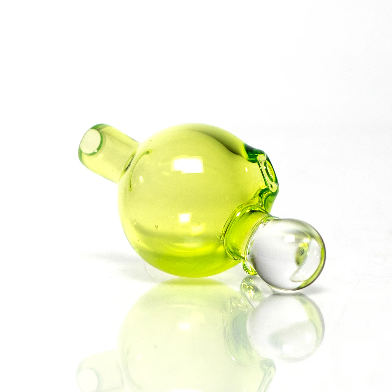 Brando - 10mm Half Blasted Ball Rig - Lime Juice w/ Cobalt - Thumby Millie - Image 16