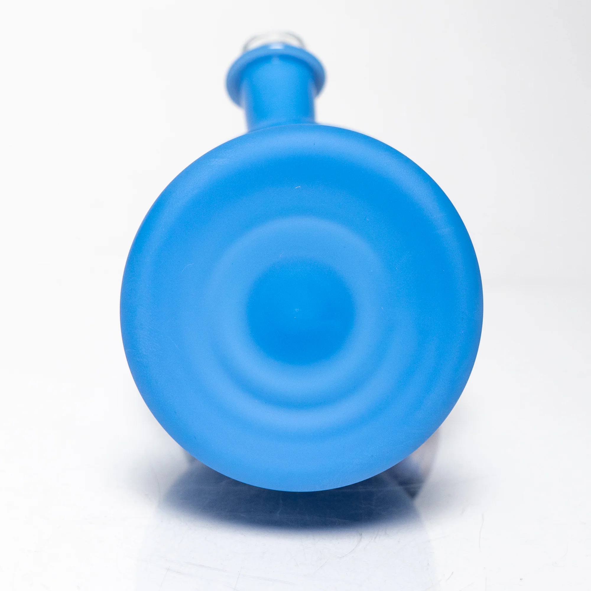 Brando - 10mm Half Blasted Ball Rig - Milky Blue w/ Cobalt - Blue Leaf Millie - Image 8