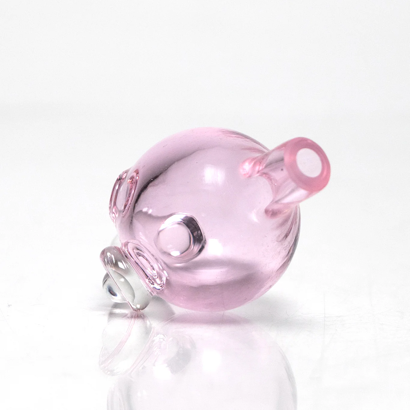 Brando - 10mm Half Blasted Ball Rig - Pink w/ Cobalt - Fume Cluster Millie - Image 13