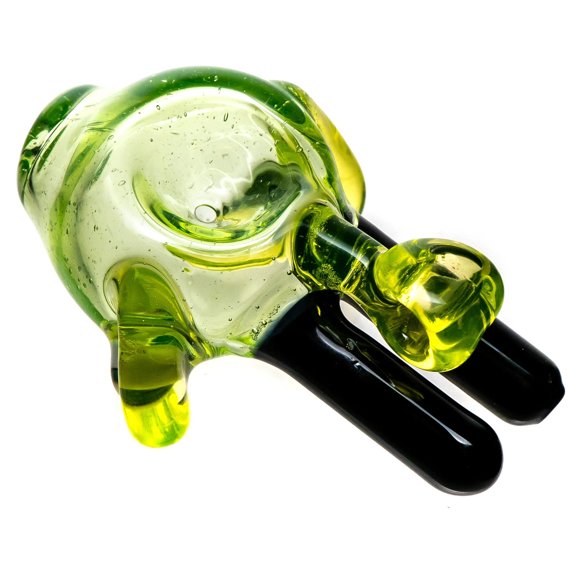 Bully Pit Glass - Rabbit Pendant Pipe - UV Illuminati & Black - Image 3