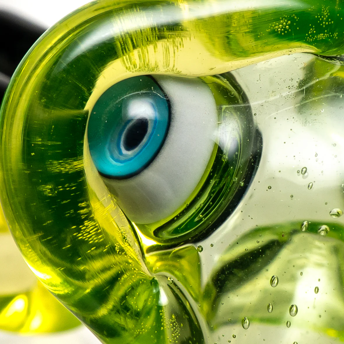 Bully Pit Glass - Rabbit Pendant Pipe - UV Illuminati & Black - Image 5