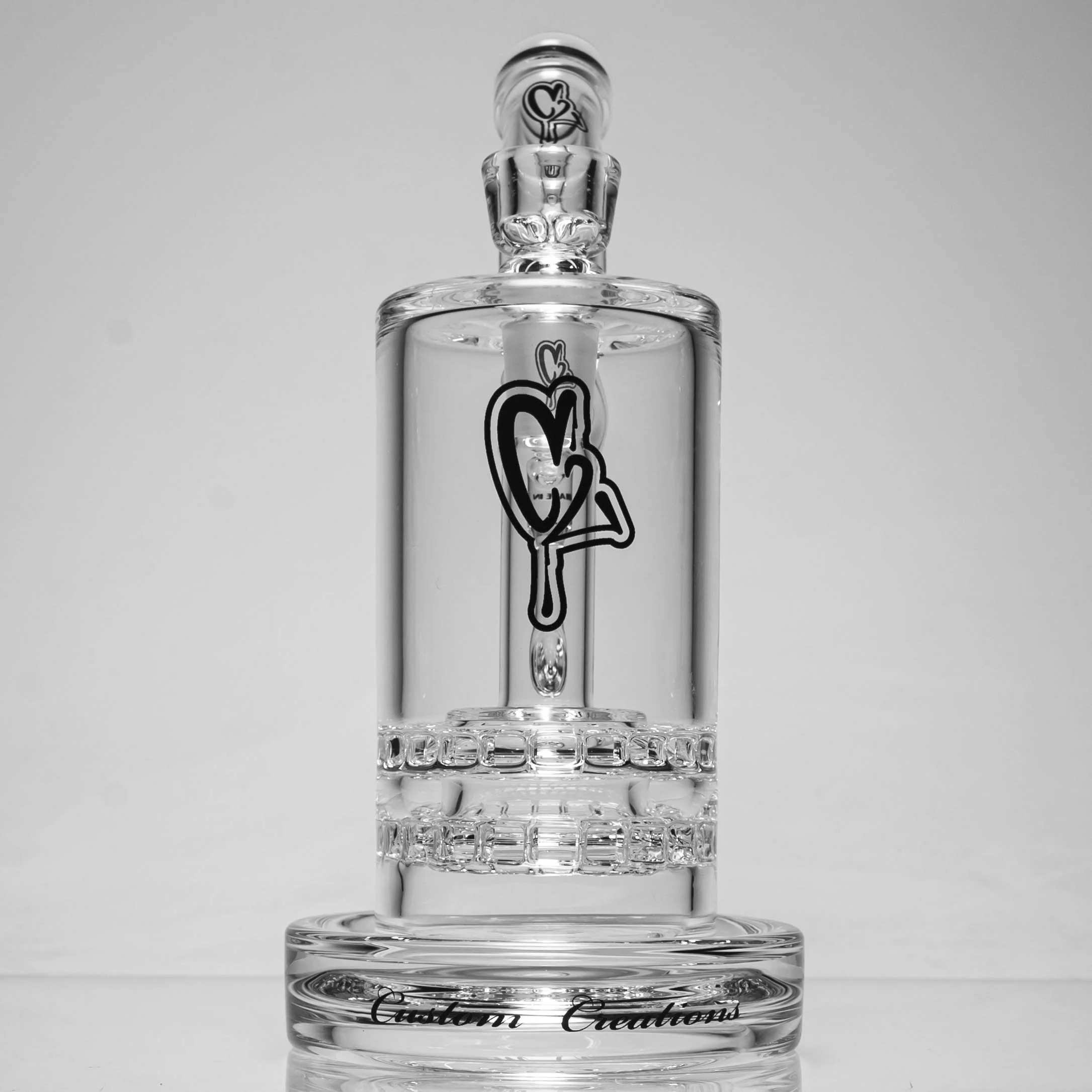 C2 Custom Creations - Double Ratchet Bubbler - 65mm - Black Drip Label - Image 4