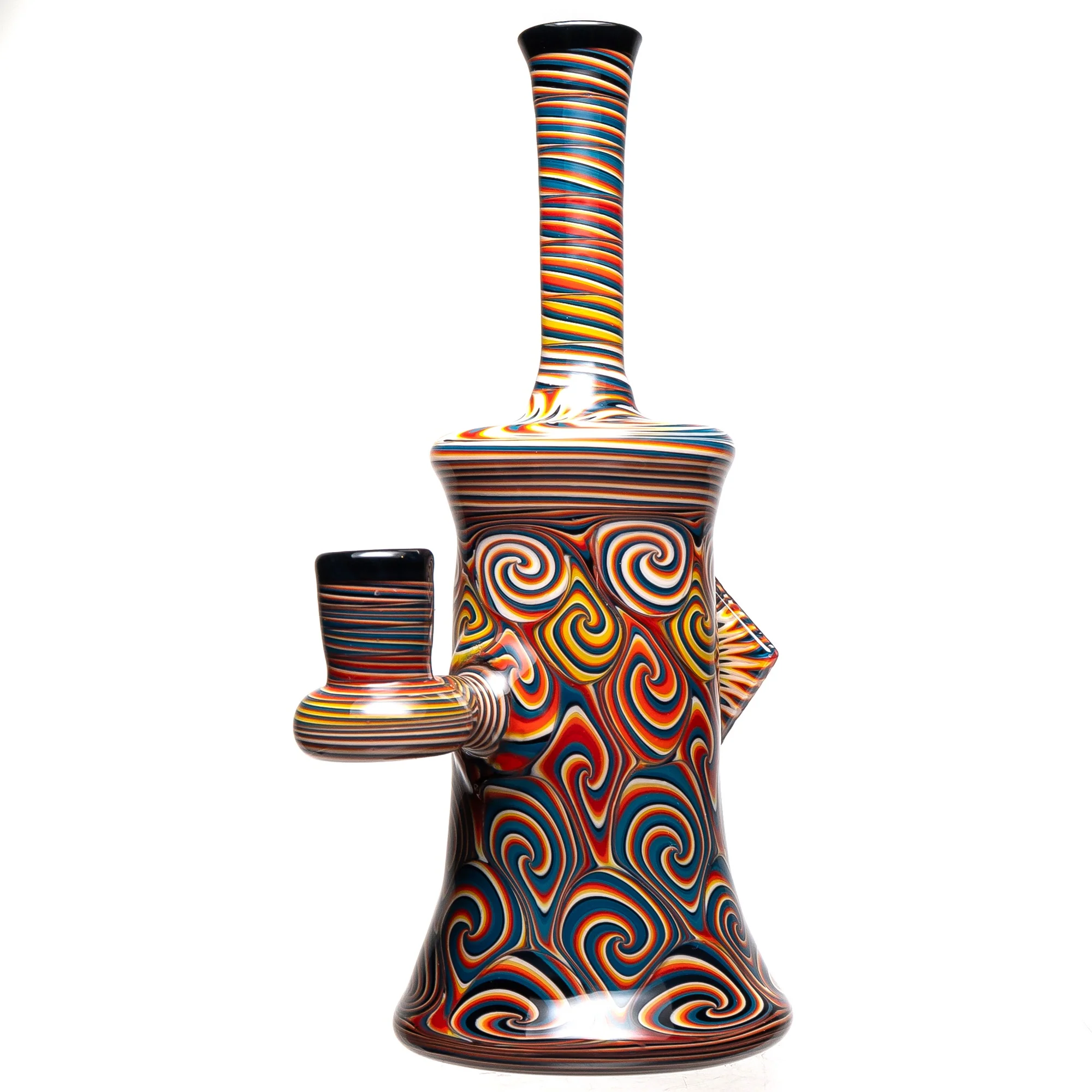 Cameron Burns - Worked Jammer Tube - Fire & Blue w/ Black