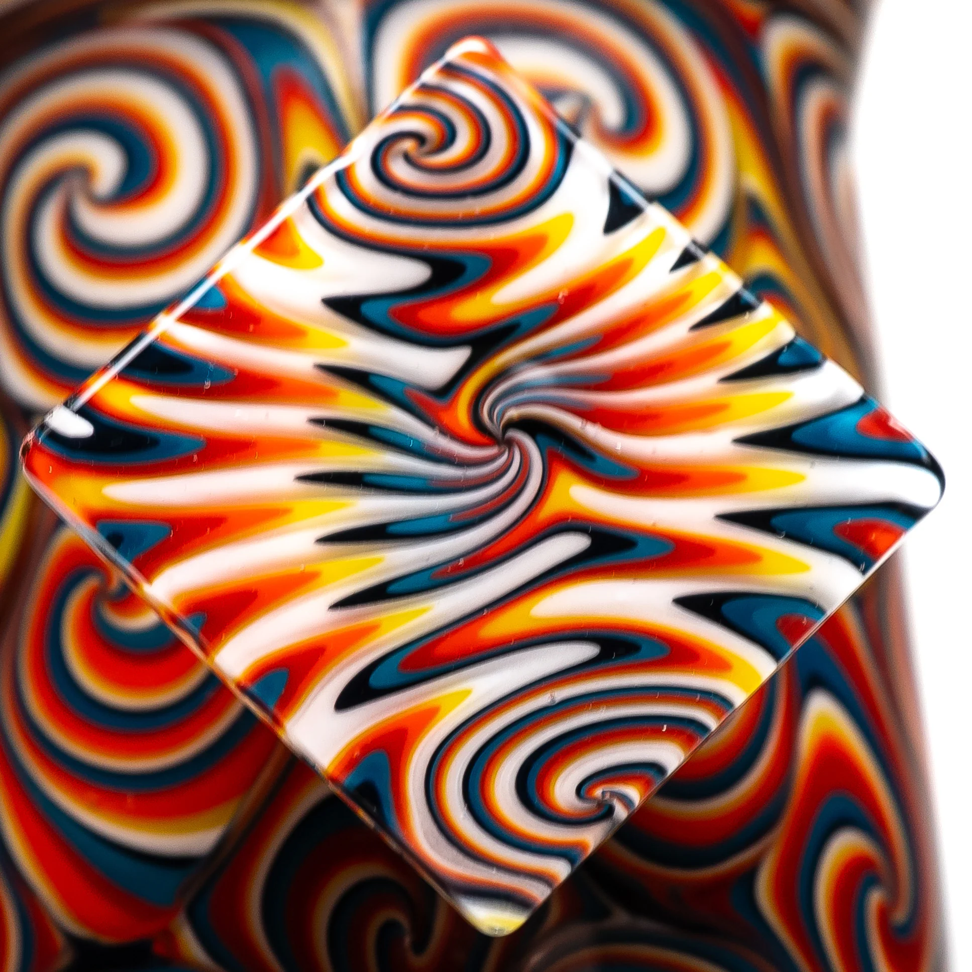 Cameron Burns - Worked Jammer Tube - Fire & Blue w/ Black - Image 4