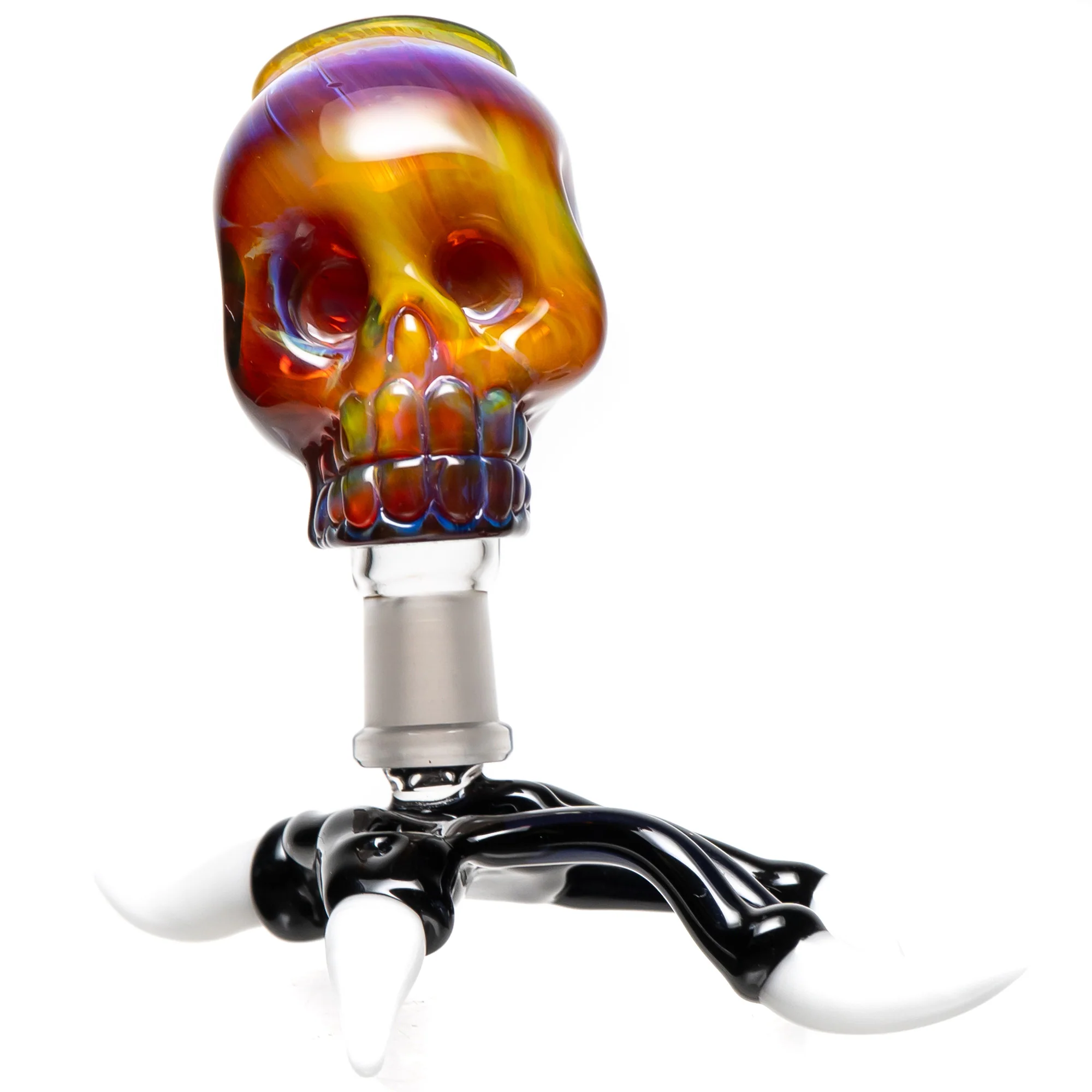 Carsten Carlile - Skull Dome & Stand - 14mm - Amber Purple - Image 2