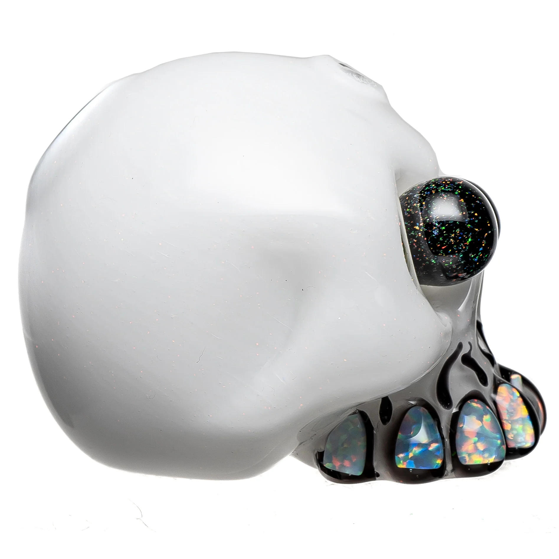 Carsten Carlile - Small Skull Shredder - White Crushed Opal - Image 2