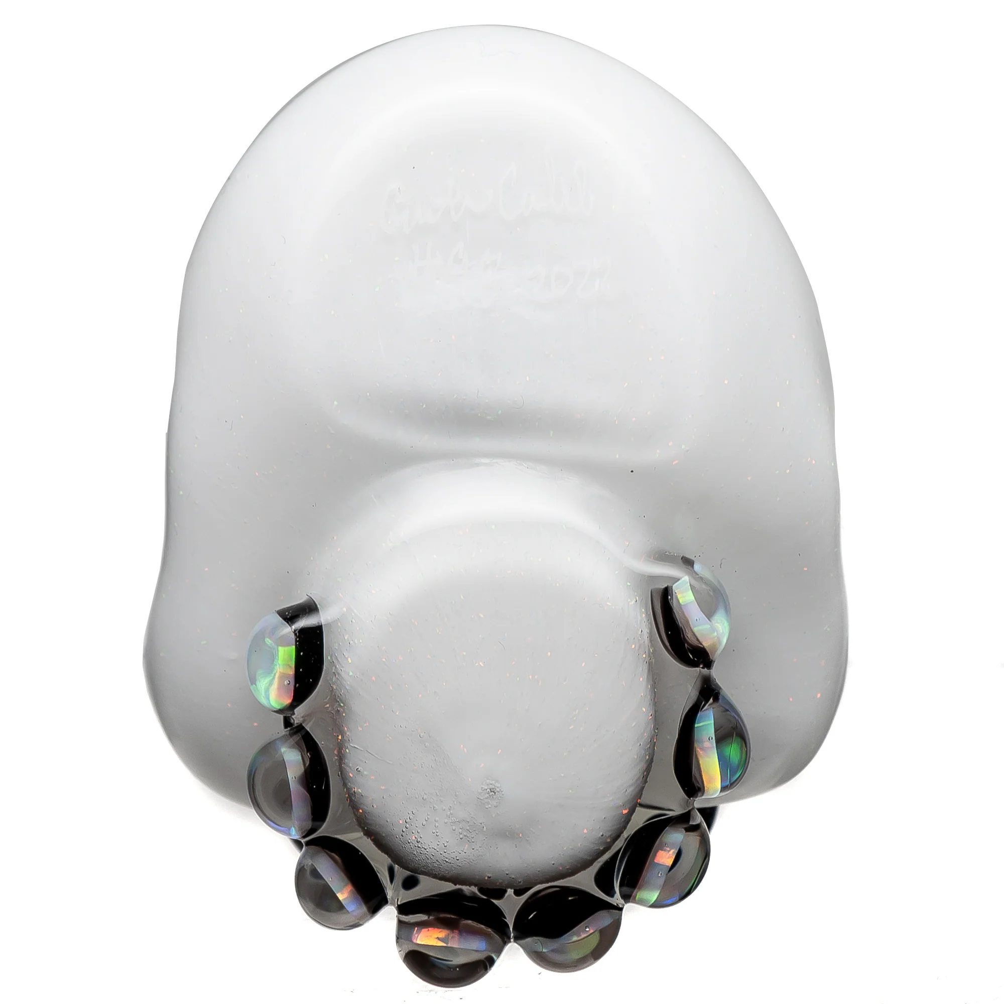 Carsten Carlile - Small Skull Shredder - White Crushed Opal - Image 4