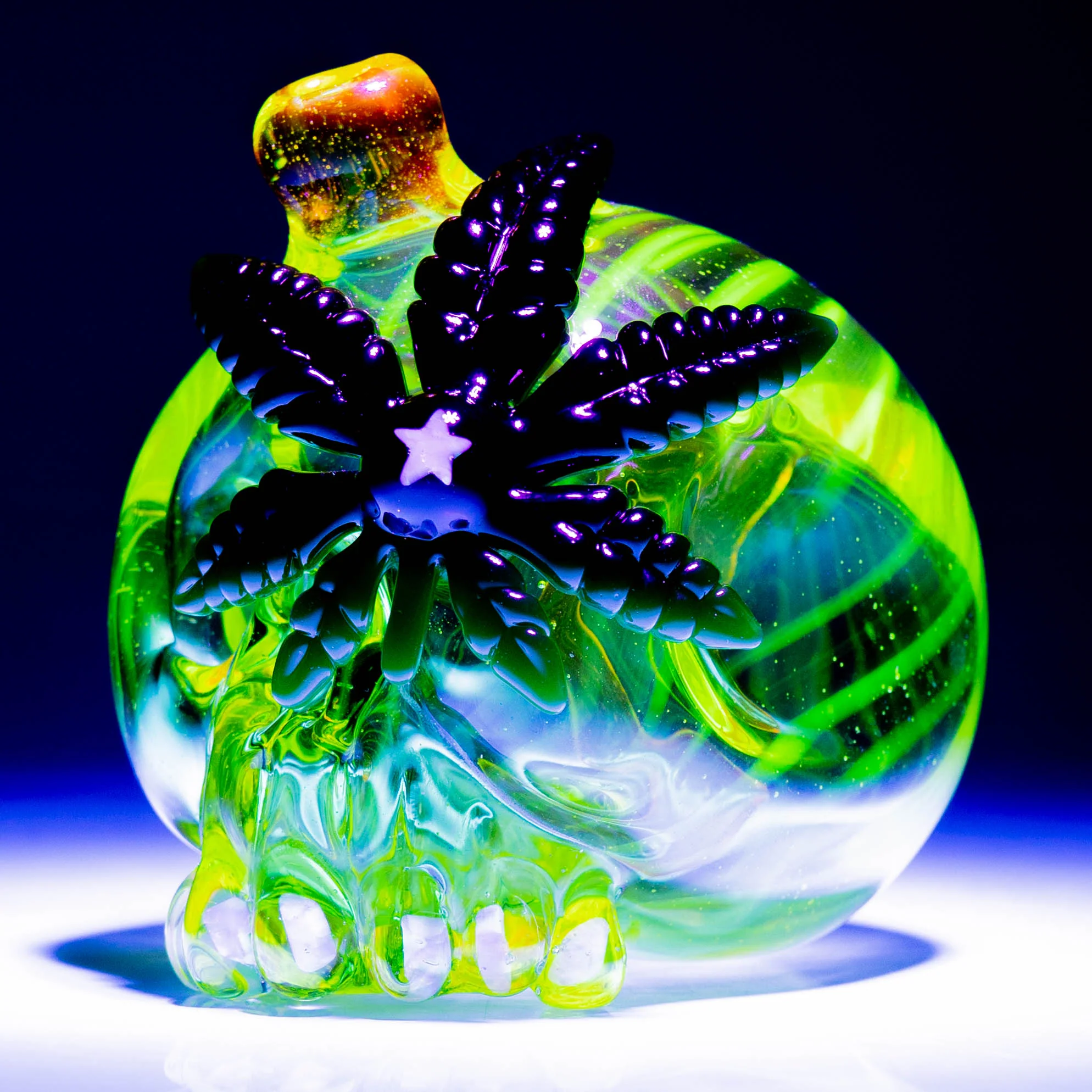 Carsten Carlile X Breezy - Irie Eye Skull #53 - UV Lemon Drop - Image 8