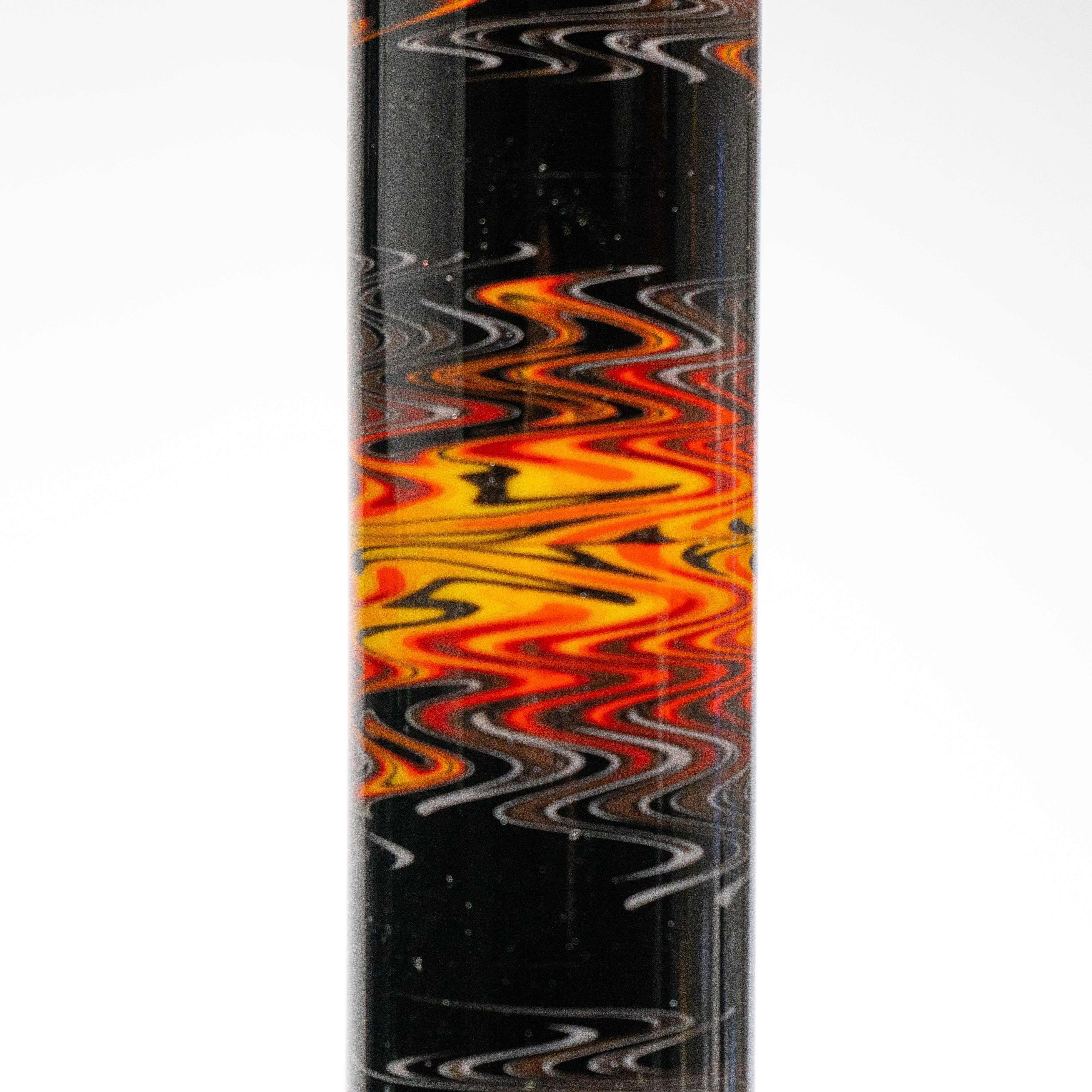 Chris Sculli x Glass Munky - Worked Beaker  - Fire Fade & Pumpkin Spice - Image 8
