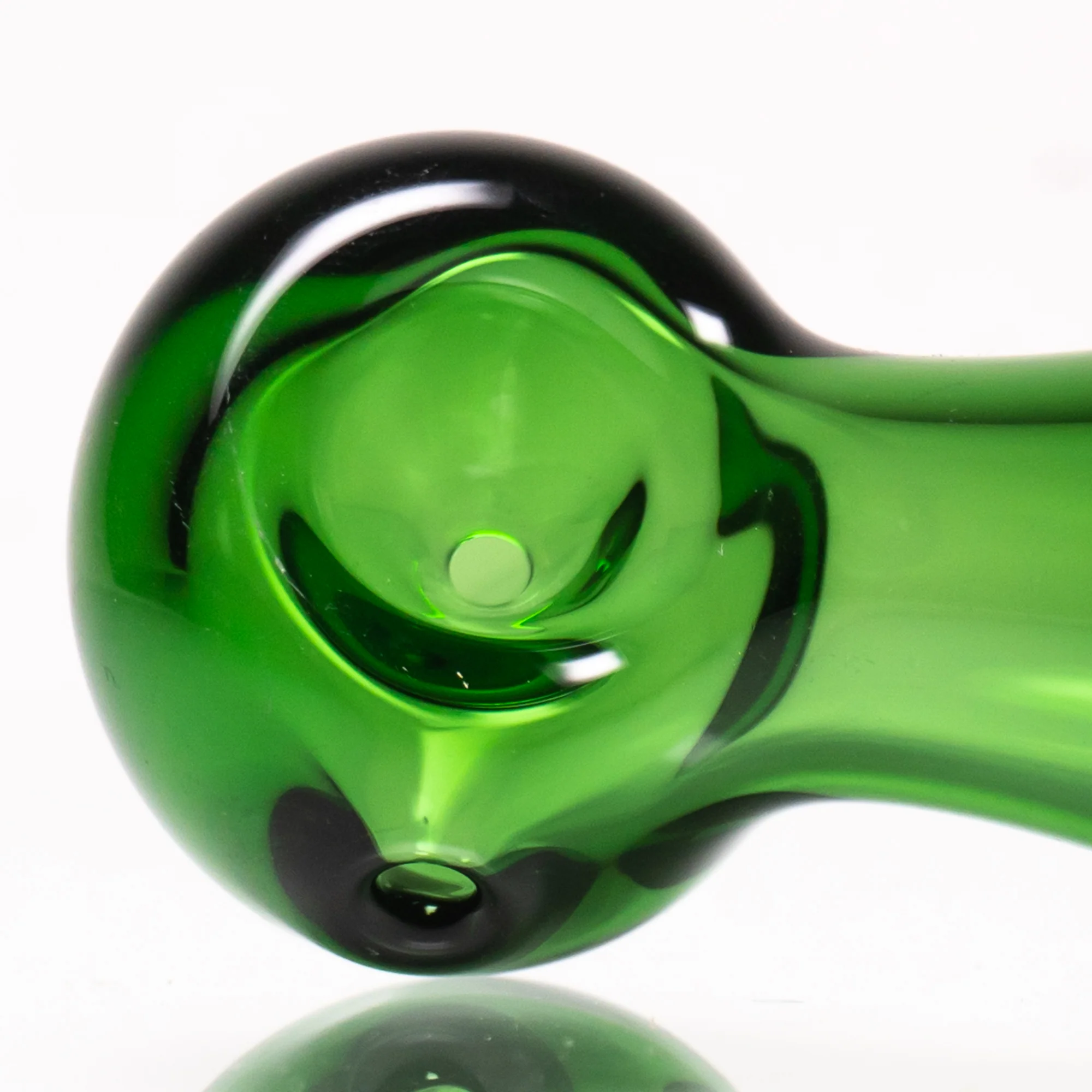 Daniels Glass Art - Ashcatcher Spoon Pipe - Green - Image 4