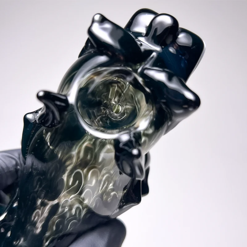 Daniels Glass Art - Bull Dog Dry Pipe - Black - Image 4