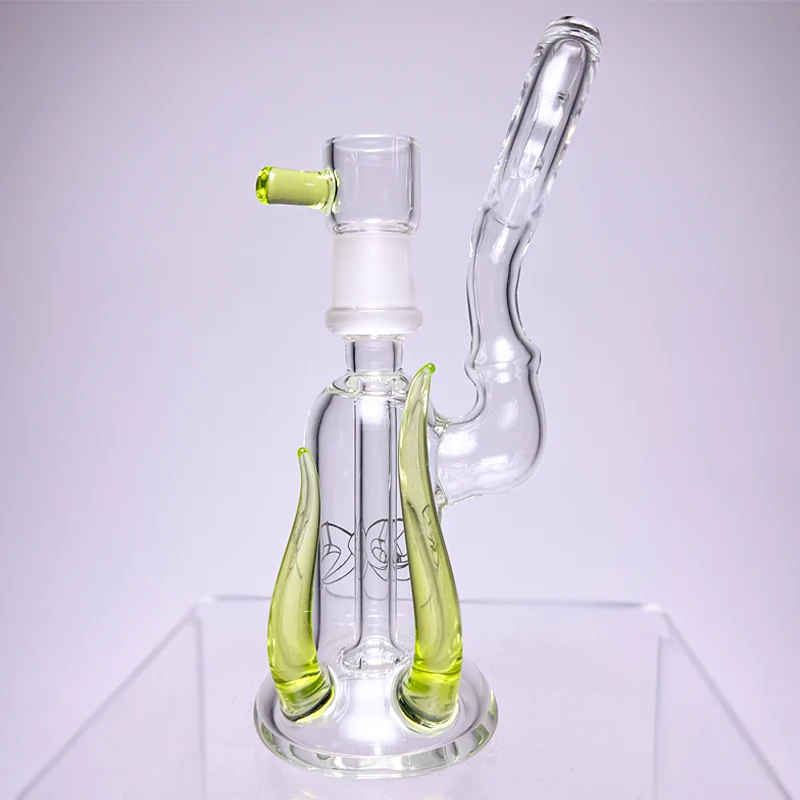 DC Glass - Horned Bubbler - 18mm - Haterade Accent - Image 4