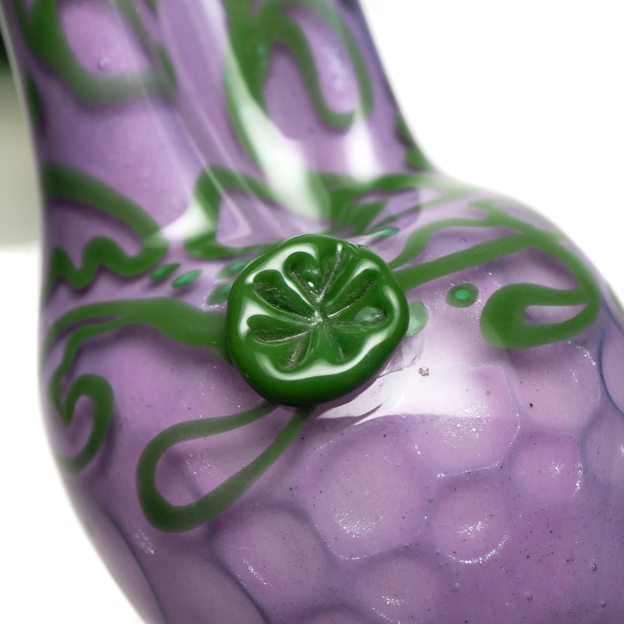 Dellene Peralta - High Heel Shoe Pipe - Purple Honeycomb w/ Green & White - Image 5