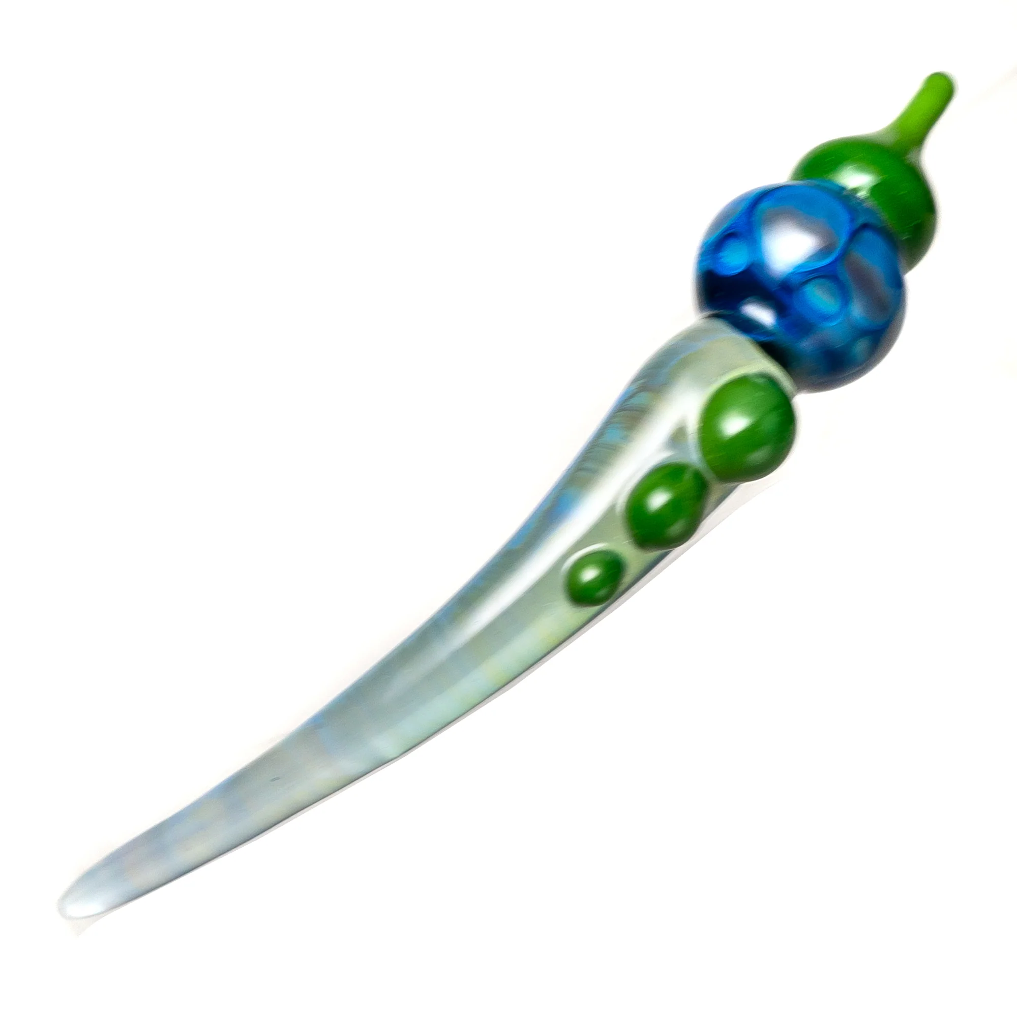 Dome, Dish & Dabber Set - Blue & Green w/ Opal - Image 3
