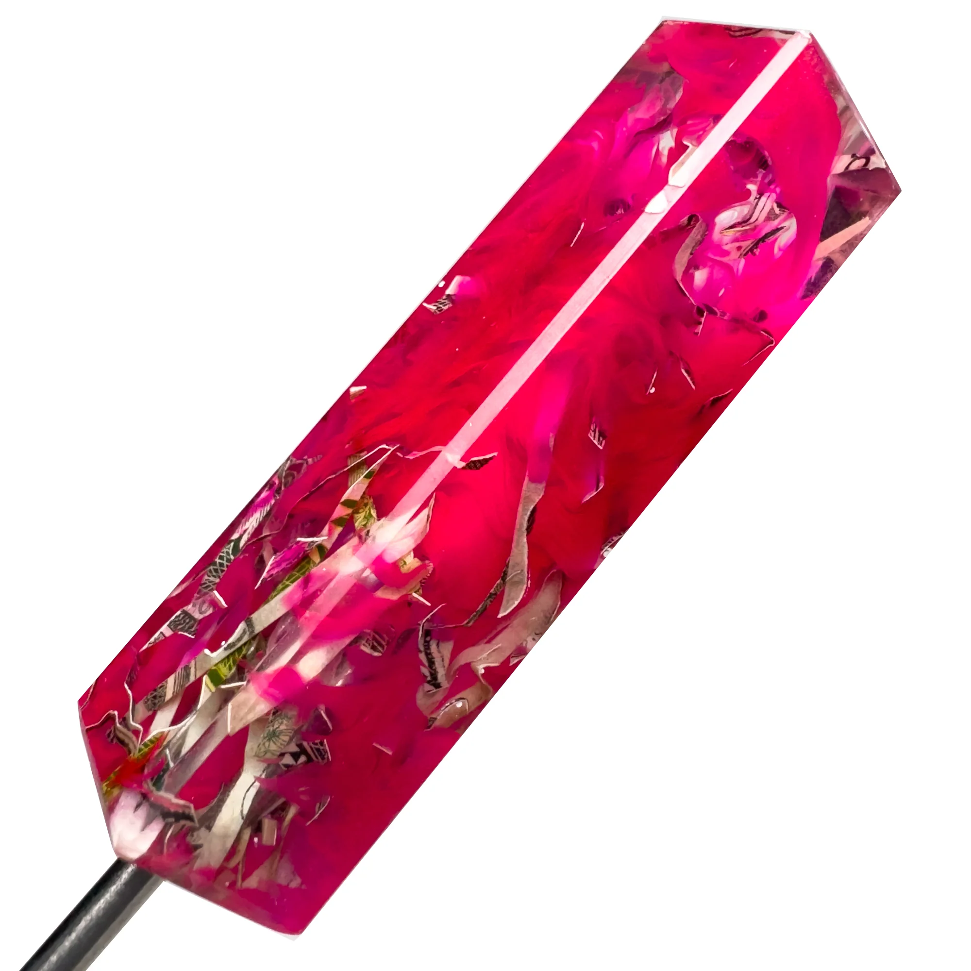 DunkinDabber - Flat Head Dabber - Kaotic Artworks UV Blood Money - 4 3/4" - Image 3
