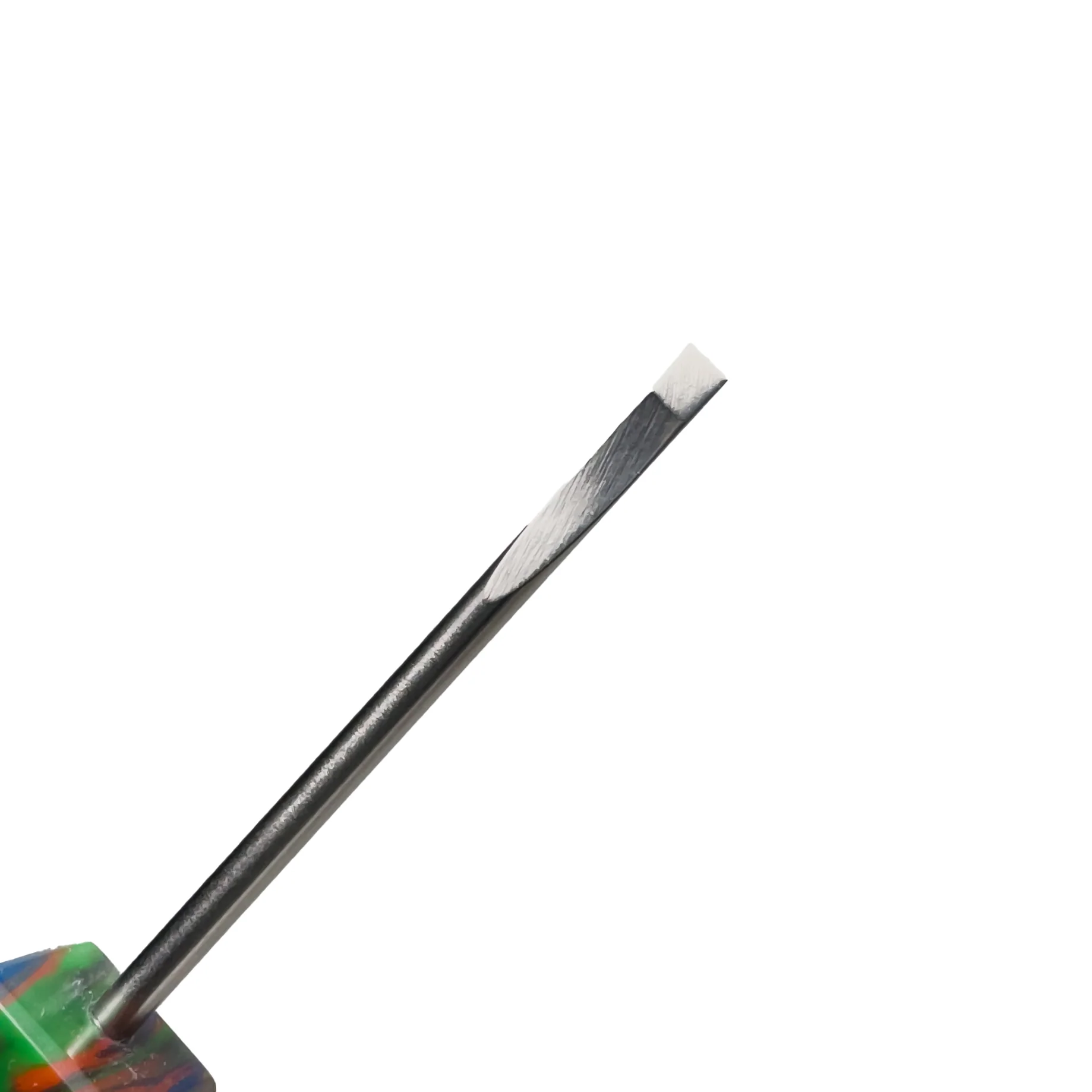 DunkinDabber - Flat Head Dabber - Multi Color Pourcasso UV + Burl - 4 7/8" - Image 4