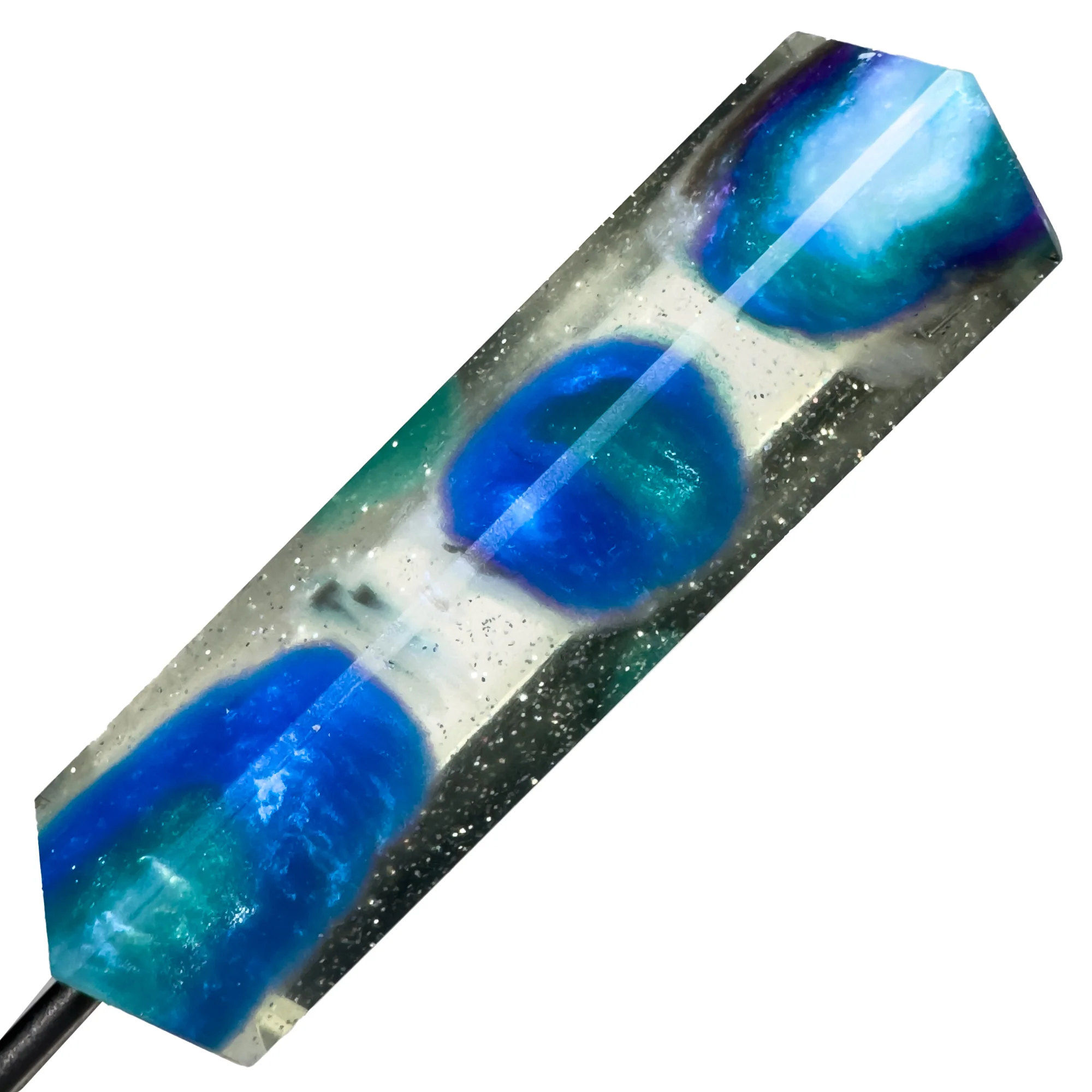 DunkinDabber - Flat Head Dabber - Sparkle Pourcasso Resin - 5 1/8" - Image 3