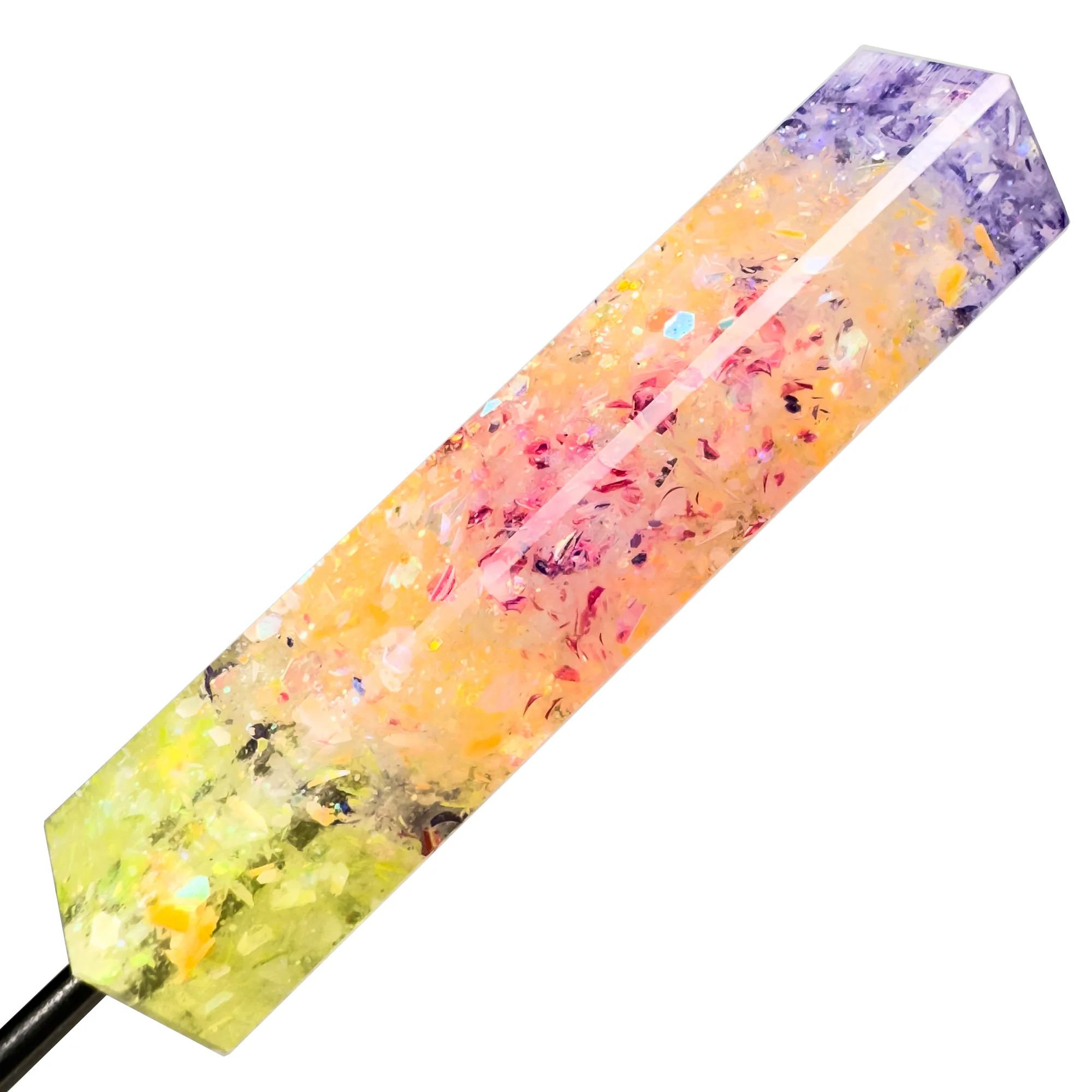 DunkinDabber - Round Flat Head Dabber - Pourcasso Glow UV - 5 3/4" - Image 3