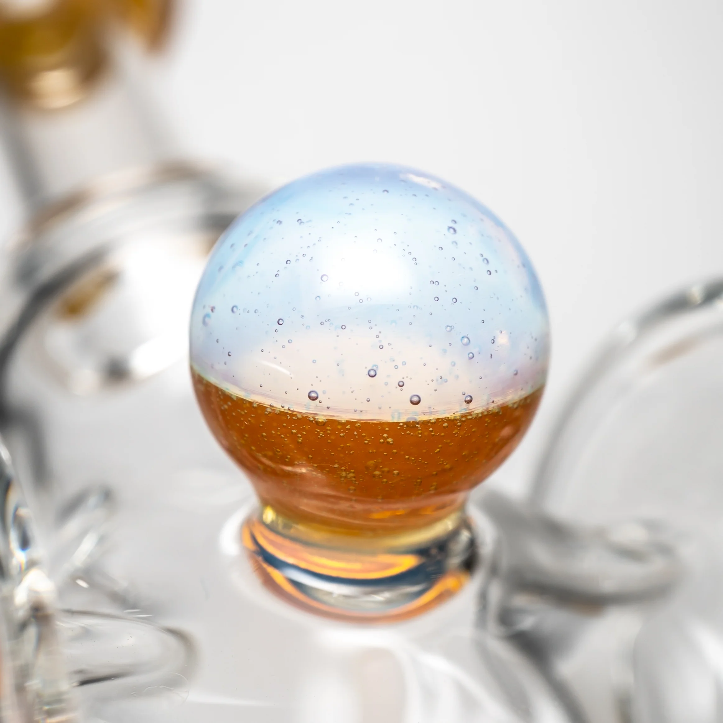 Ery - Shuffle Recycler w/ Internal Drain - 14mm - Orange Crush & Ghost - Image 6