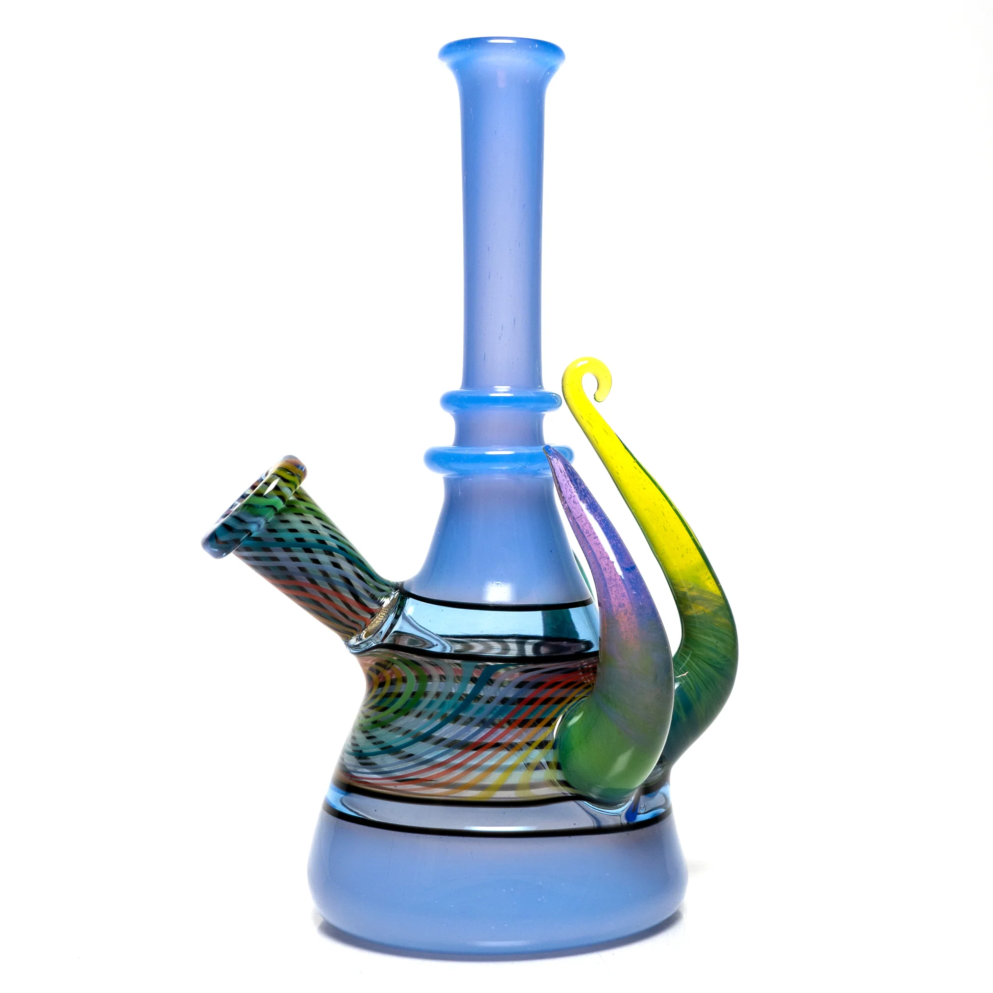 Foggy Mountain - Full Color Worked 3 Horn Tube - Blue Cheese/White - Image 2