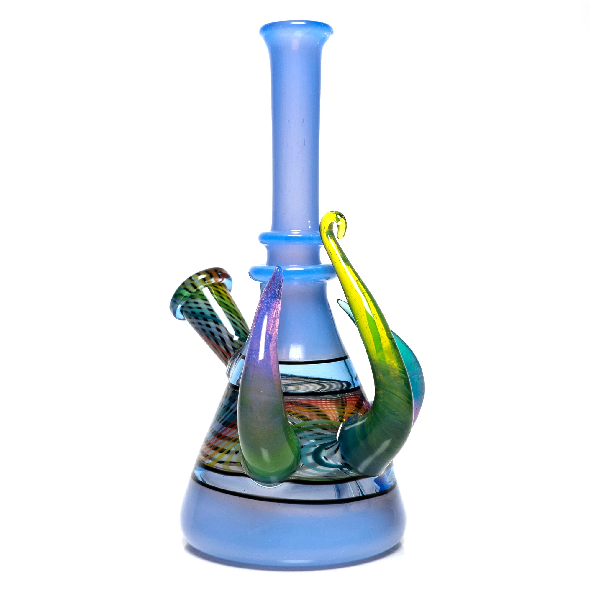 Foggy Mountain - Full Color Worked 3 Horn Tube - Blue Cheese/White - Image 3