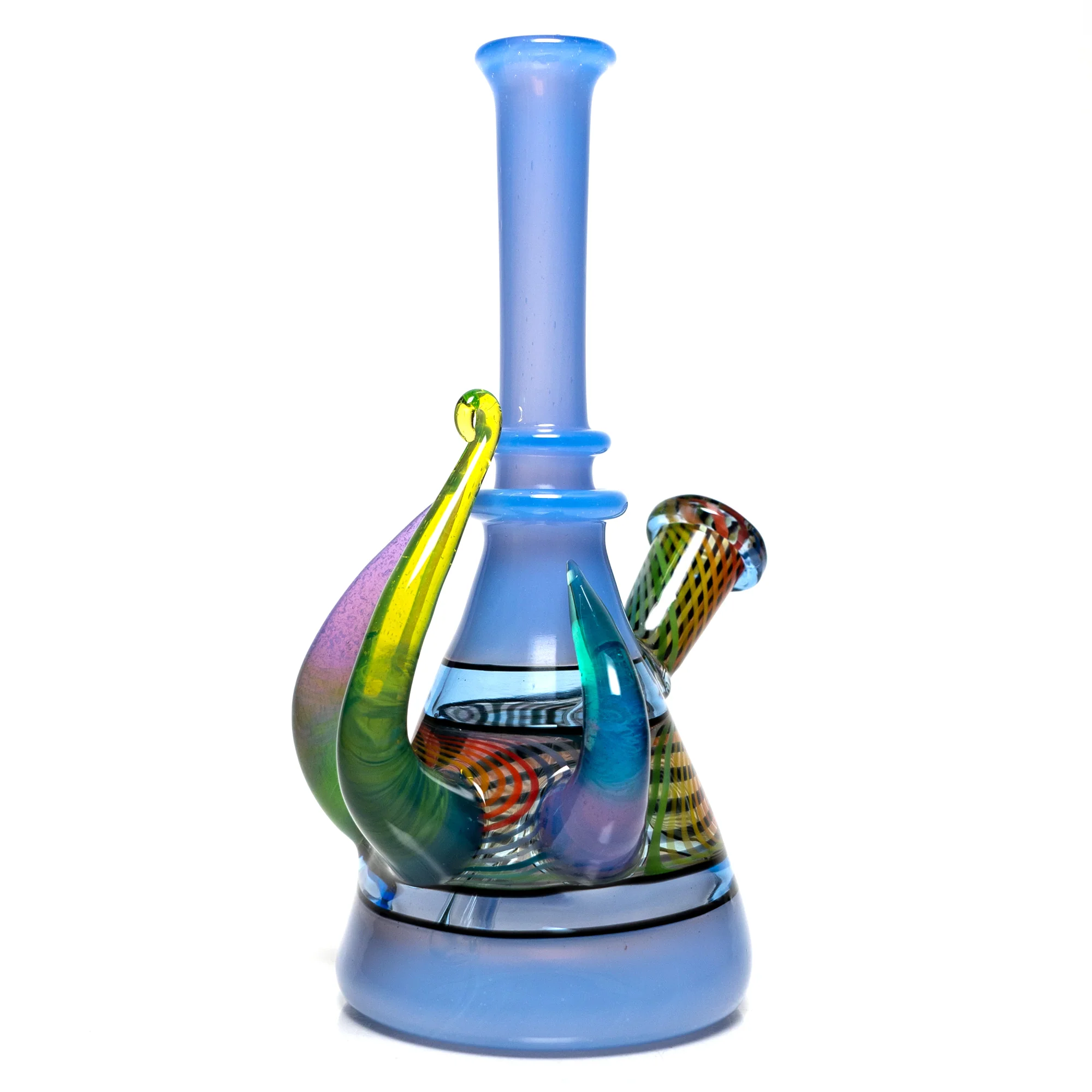Foggy Mountain - Full Color Worked 3 Horn Tube - Blue Cheese/White - Image 5