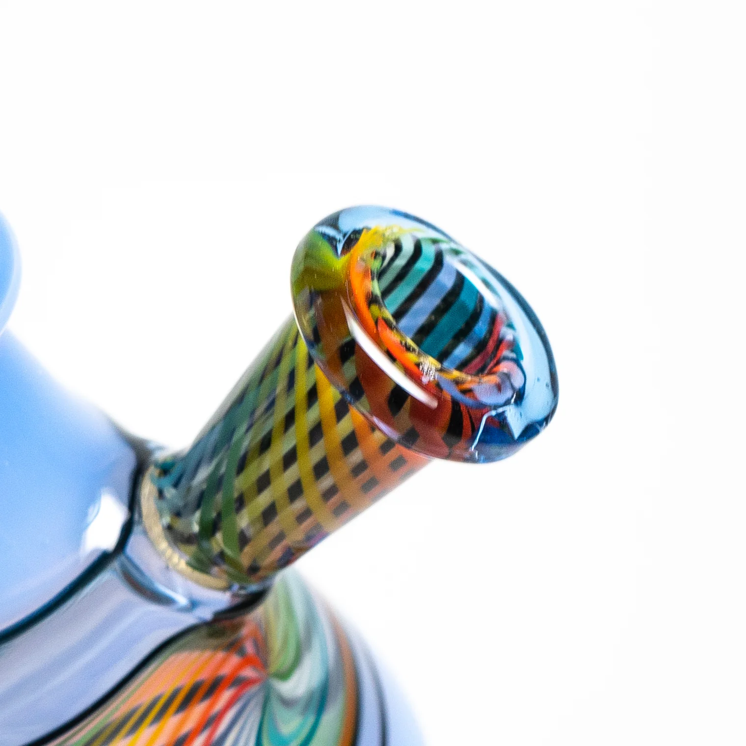Foggy Mountain - Full Color Worked 3 Horn Tube - Blue Cheese/White - Image 8